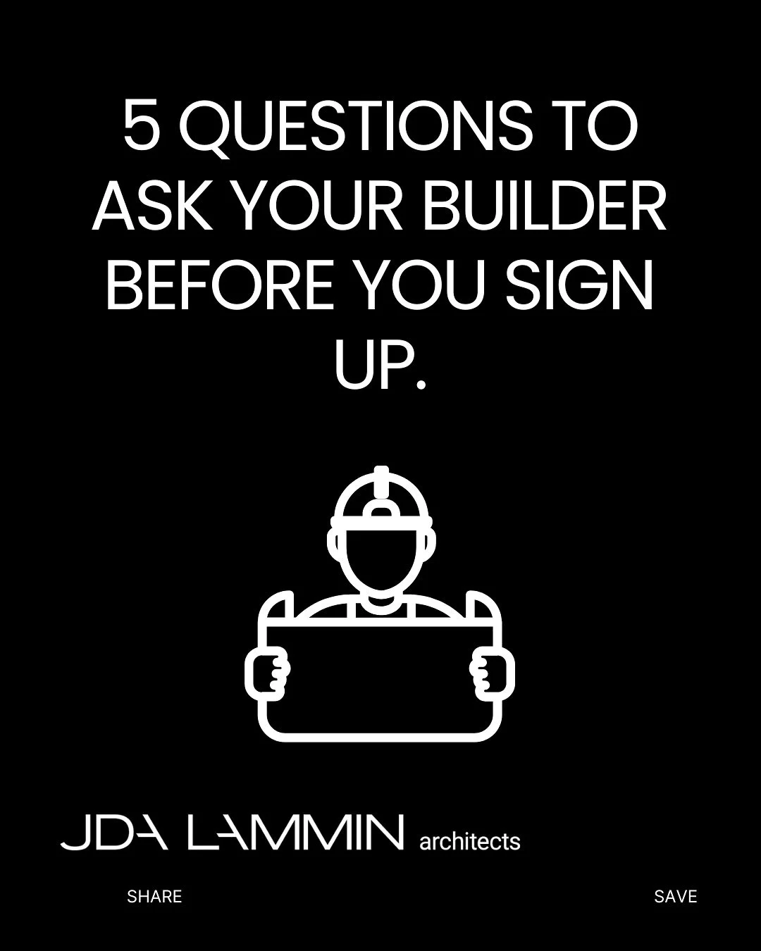✨ Not all builders are the same &mdash; and choosing the wrong one can be costly.
Here are 5 questions to ask before you sign:
1️⃣Are you licensed and insured?
2️⃣Can I speak with recent clients?
3️⃣What&rsquo;s your process for variations and ch