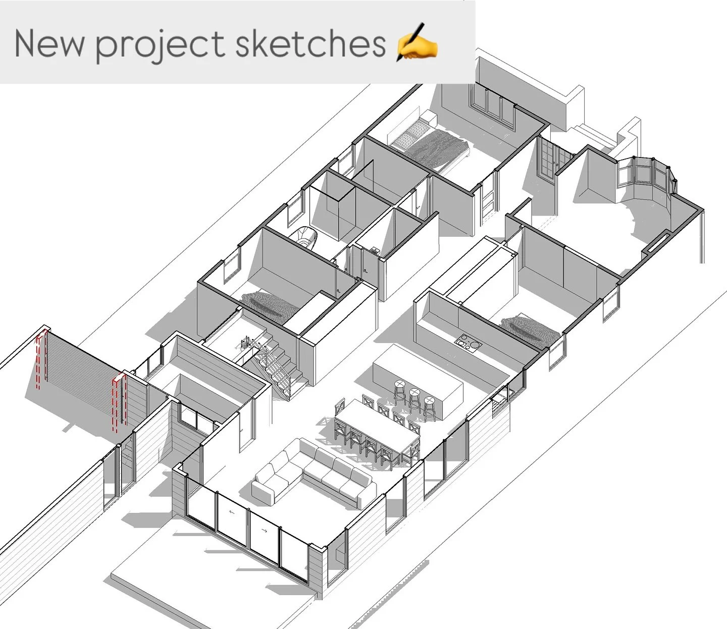 Working on a new renovation project this week and it's rewarding to see how a few tweaks and reorganisation of the existing spaces can evolve into a beautiful, functional home.
Before I start any design work it’s critical that the existing hous