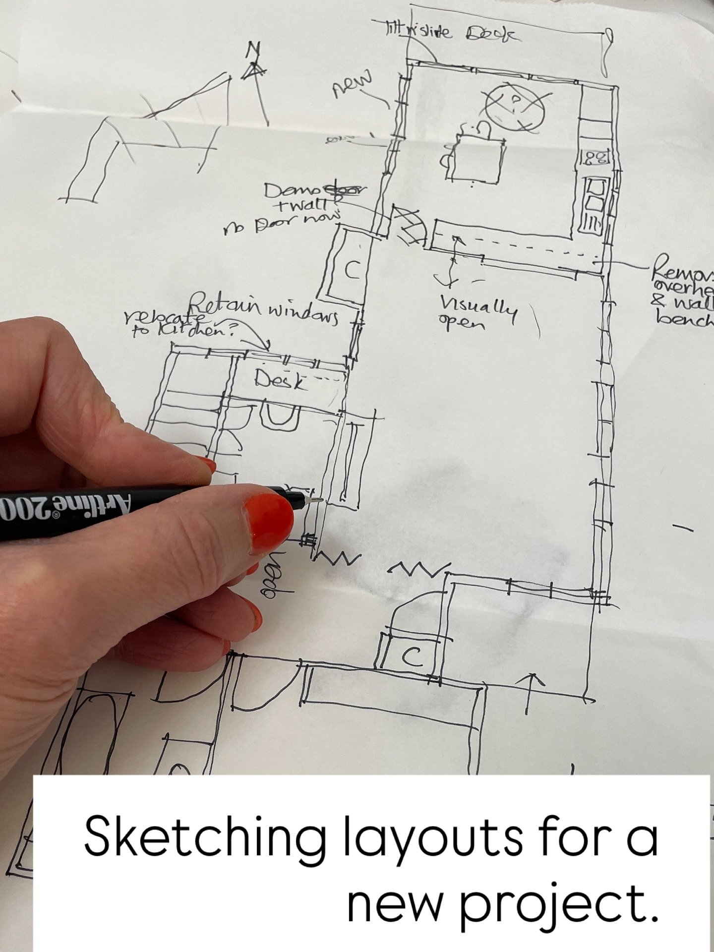 ✍️Behind the scenes in the office today&hellip;

Whilst technology is great and saves time, sometimes it&rsquo;s lovely to put away the computer and get back to basics. The first stages of a new project are all about testing ideas without worrying to