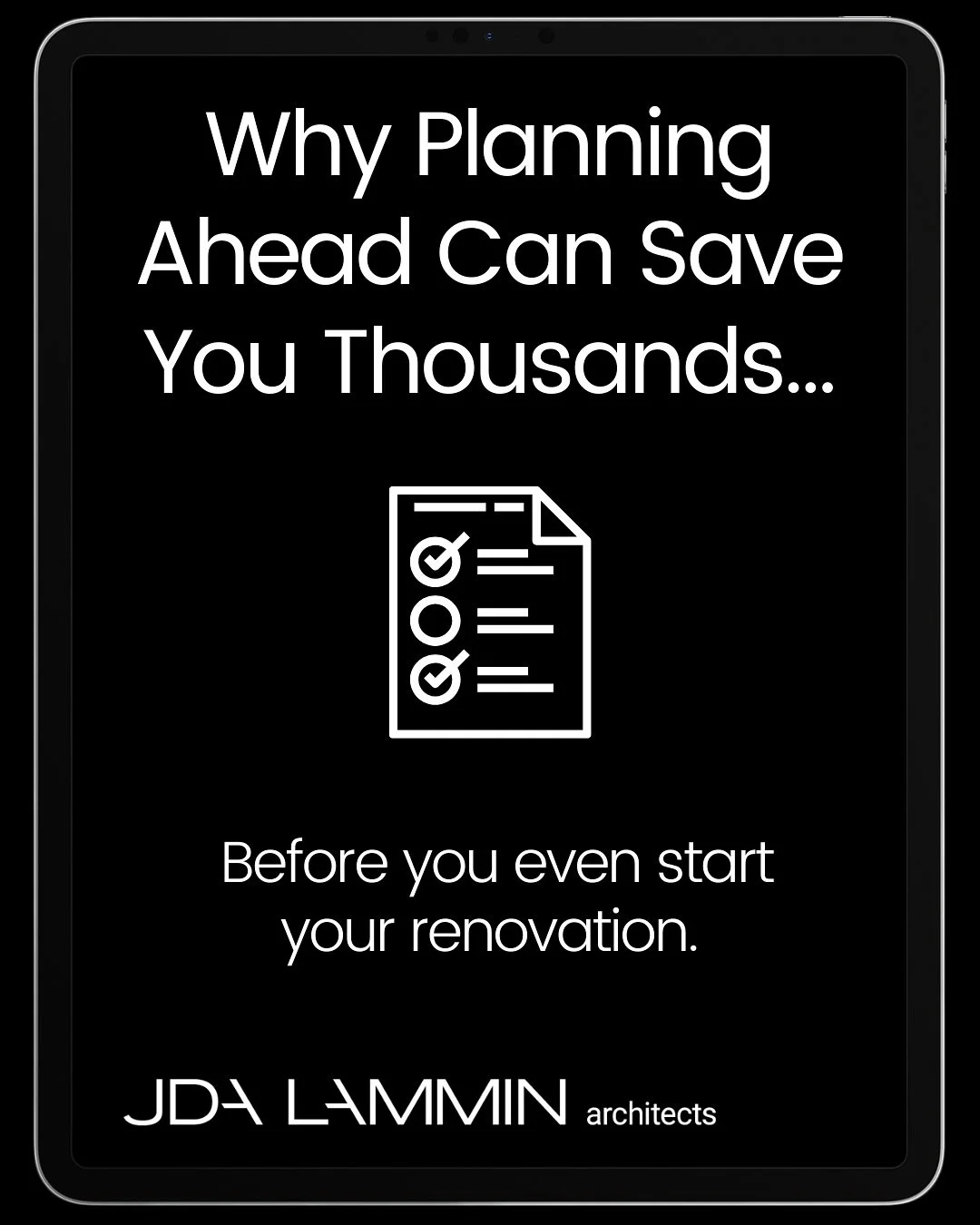 If you&rsquo;re planning a renovation or new build, there&rsquo;s something most people don&rsquo;t realise&hellip;

💸 You can save thousands of dollars simply by planning ahead.

Most budget blowouts don&rsquo;t happen on site - they happen in th