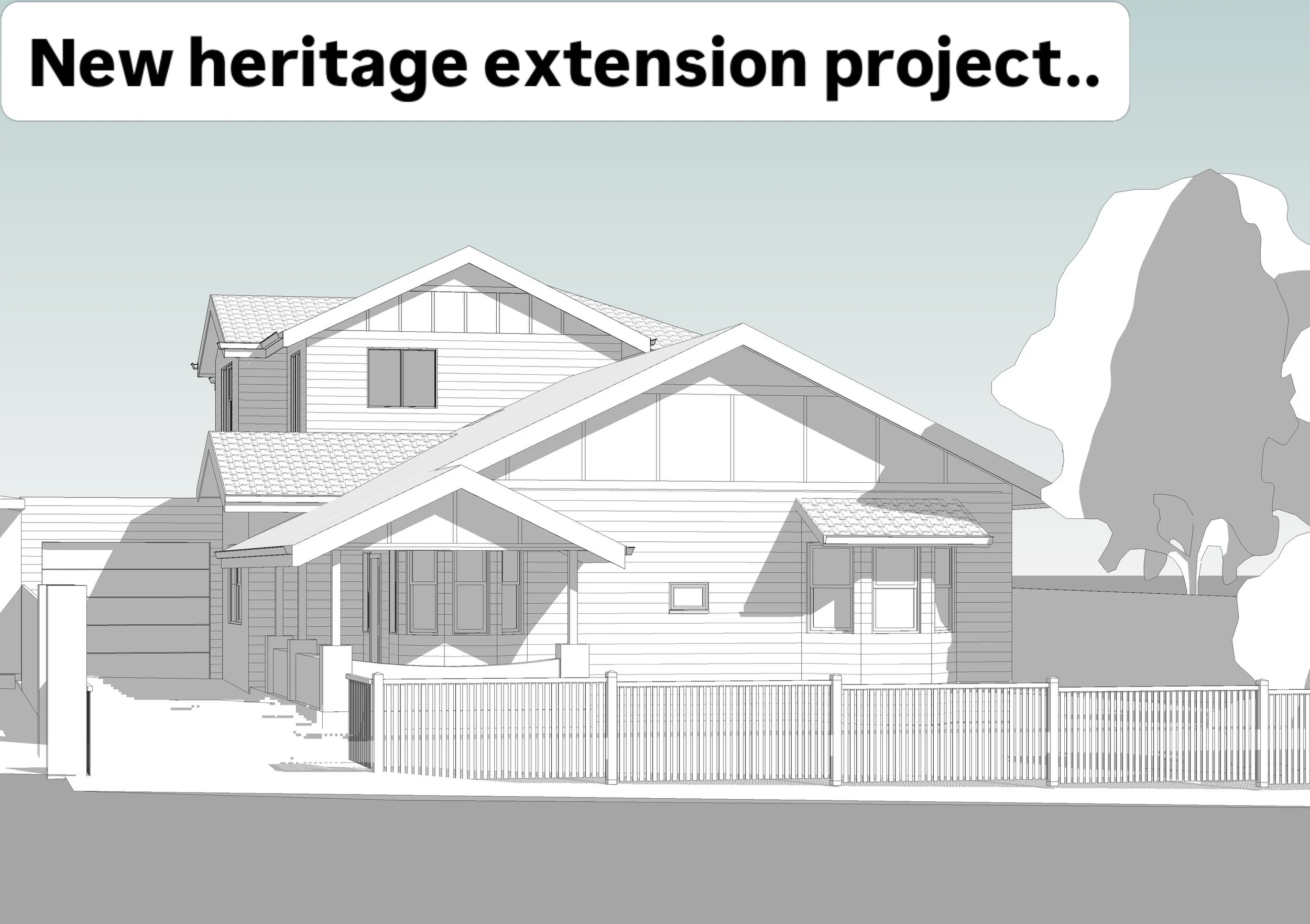 We&rsquo;re excited to be starting a new design project for a renovation and extension to this gorgeous Californian bungalow in Murrumbeena. 

Collaborating with @semmbuild to keep on track with the budget from early on, I&rsquo;ve been trying out ex