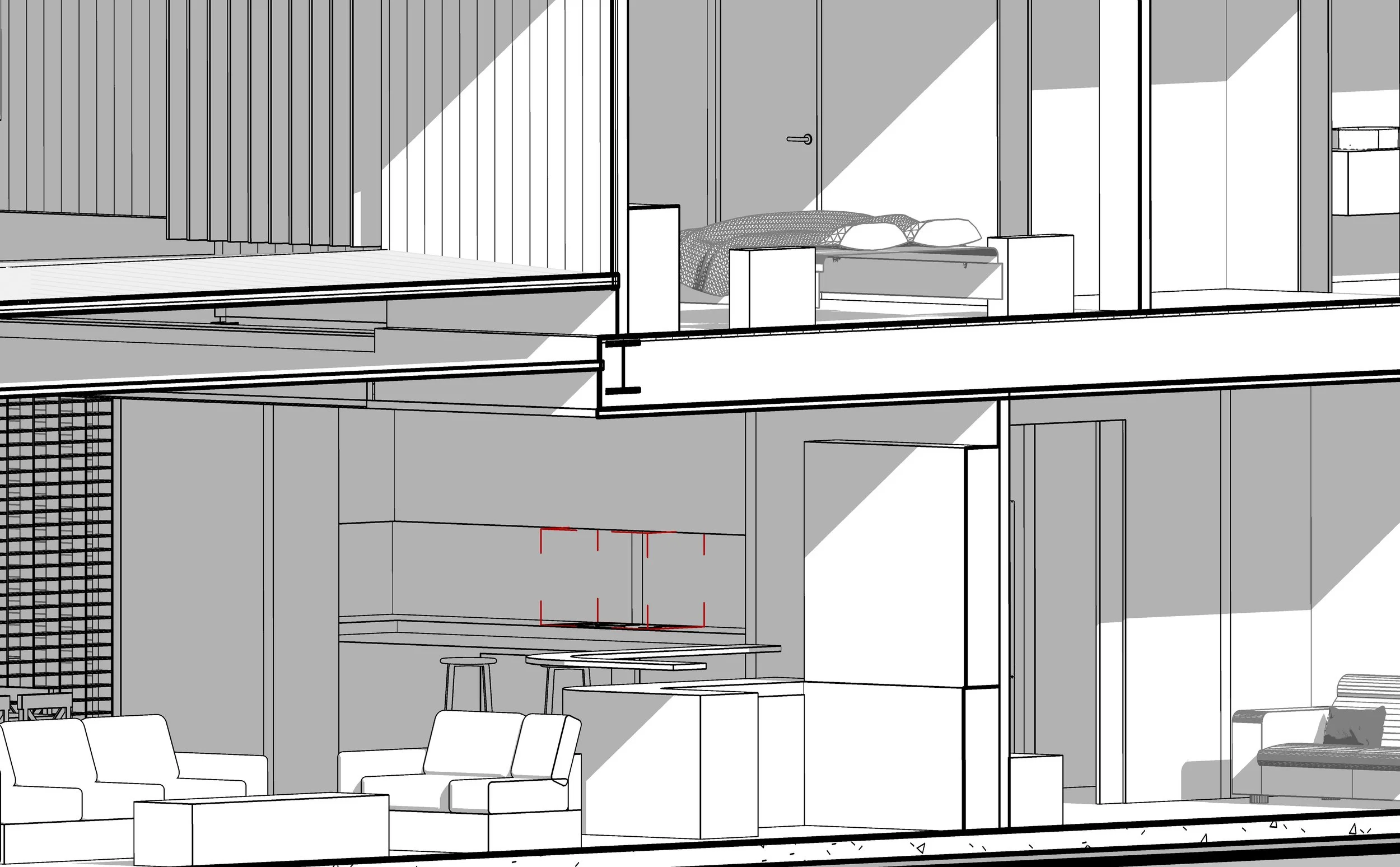 Architectural drawing of new house