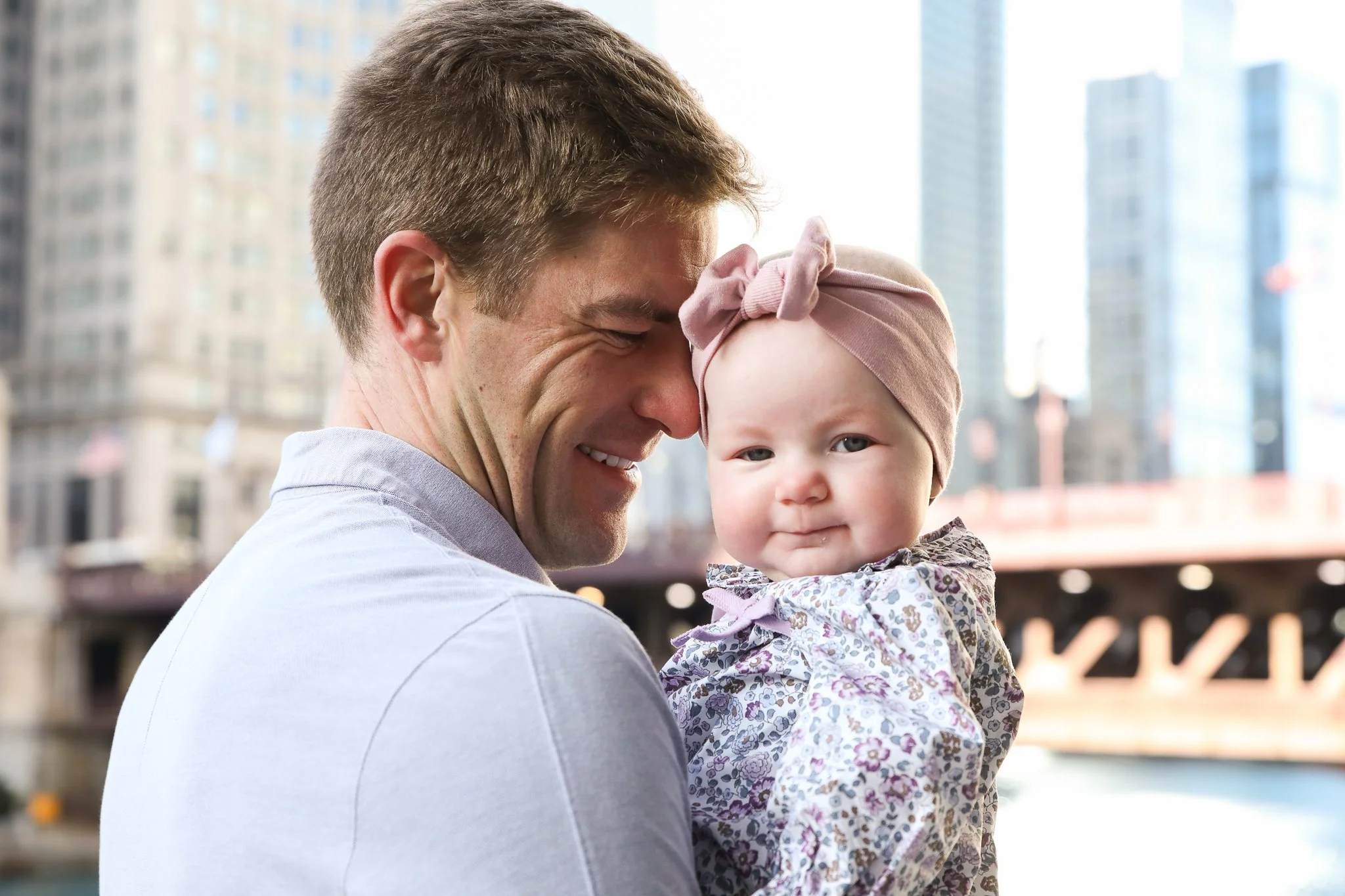 Father & Daughter on the Chicago Riverwalk