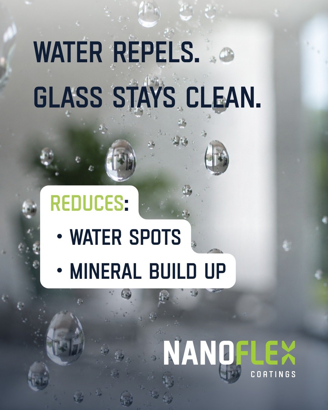 🛡️ Glass protection starts before the damage appears.

NanoFlex Coatings helps create a protective barrier that encourages water to bead and roll away, reducing the build-up that leads to water spots, mineral deposits, and cloudy glass over time.

S
