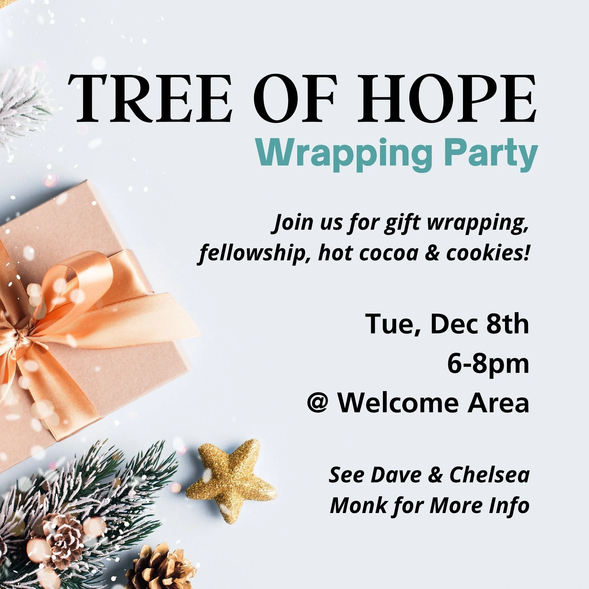 Tree of Hope Wrapping Party