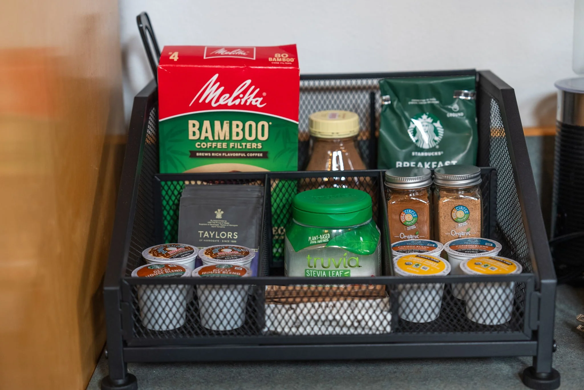 Coffee and tea station