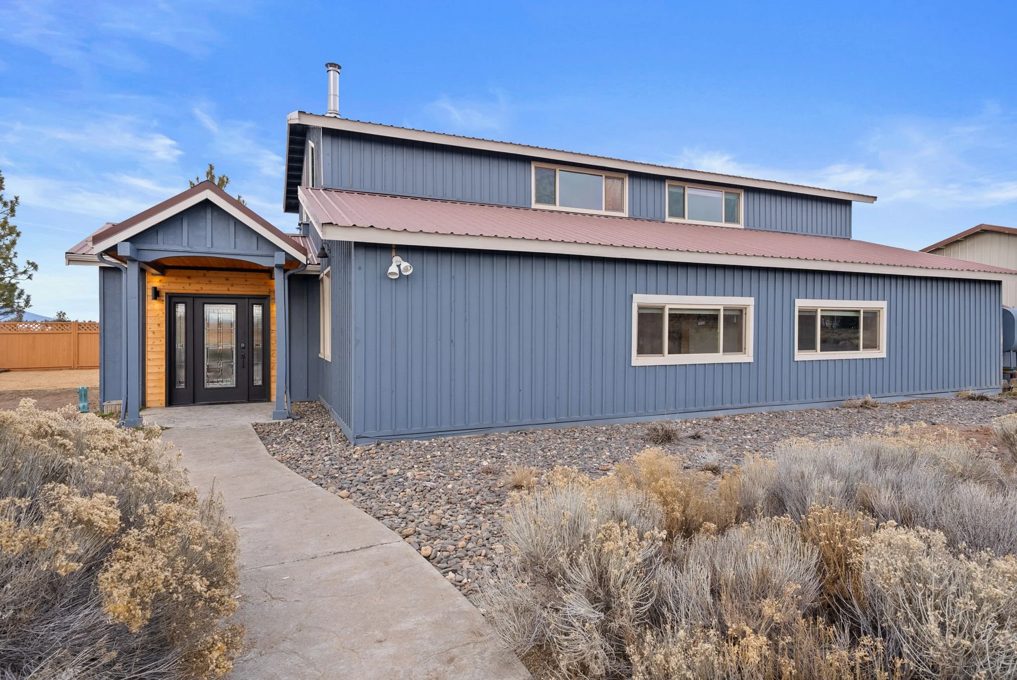 Side view of the Barndominium 