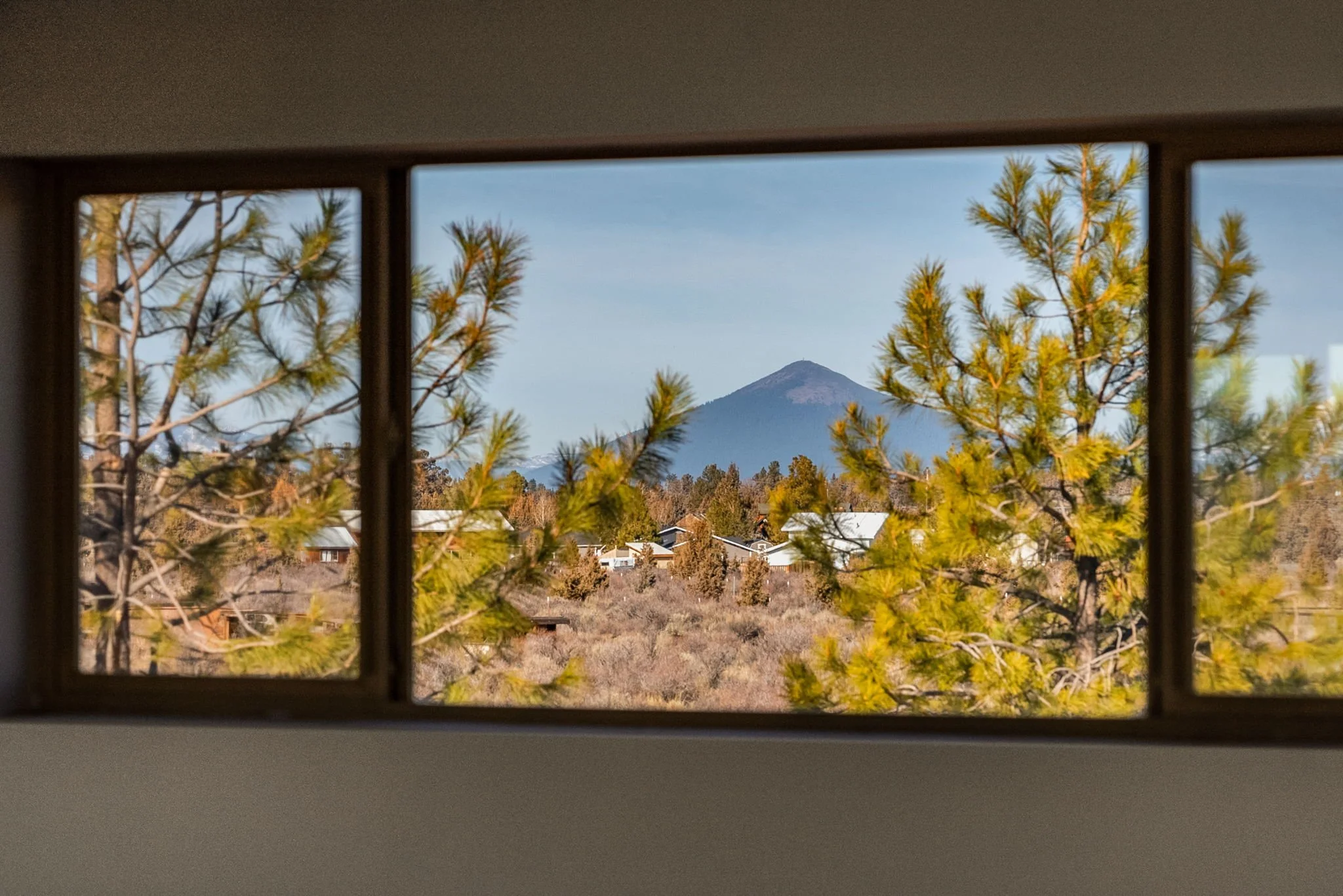 Photo of Black Butte from queen bedroom