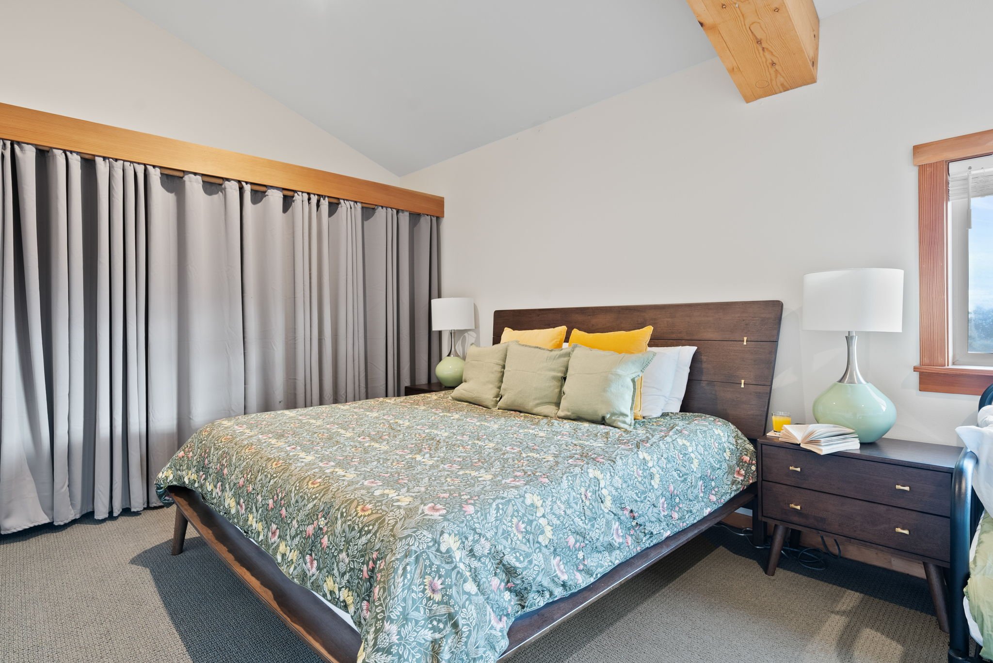 Primary bedroom with king-size bed