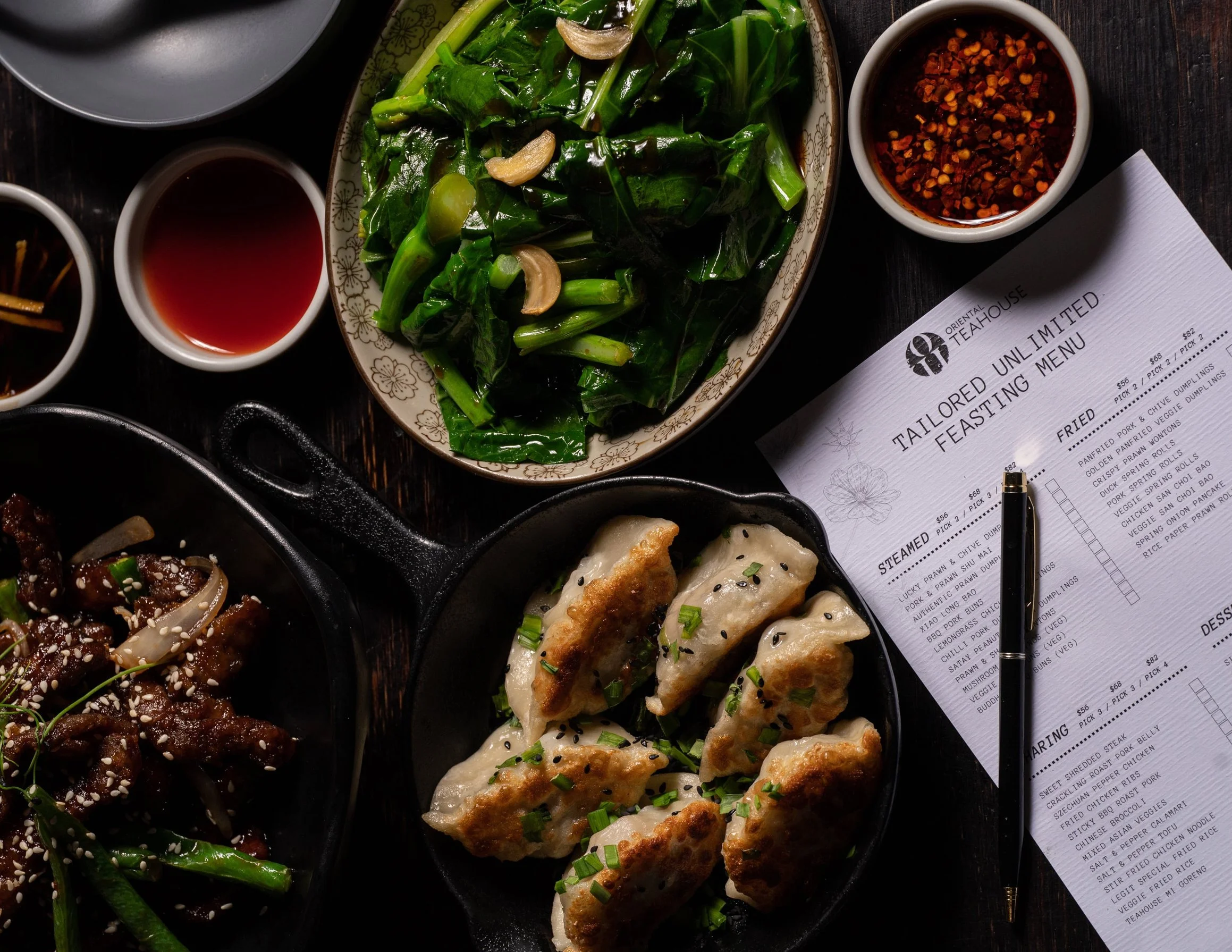 Feasting Menus — Oriental Teahouse