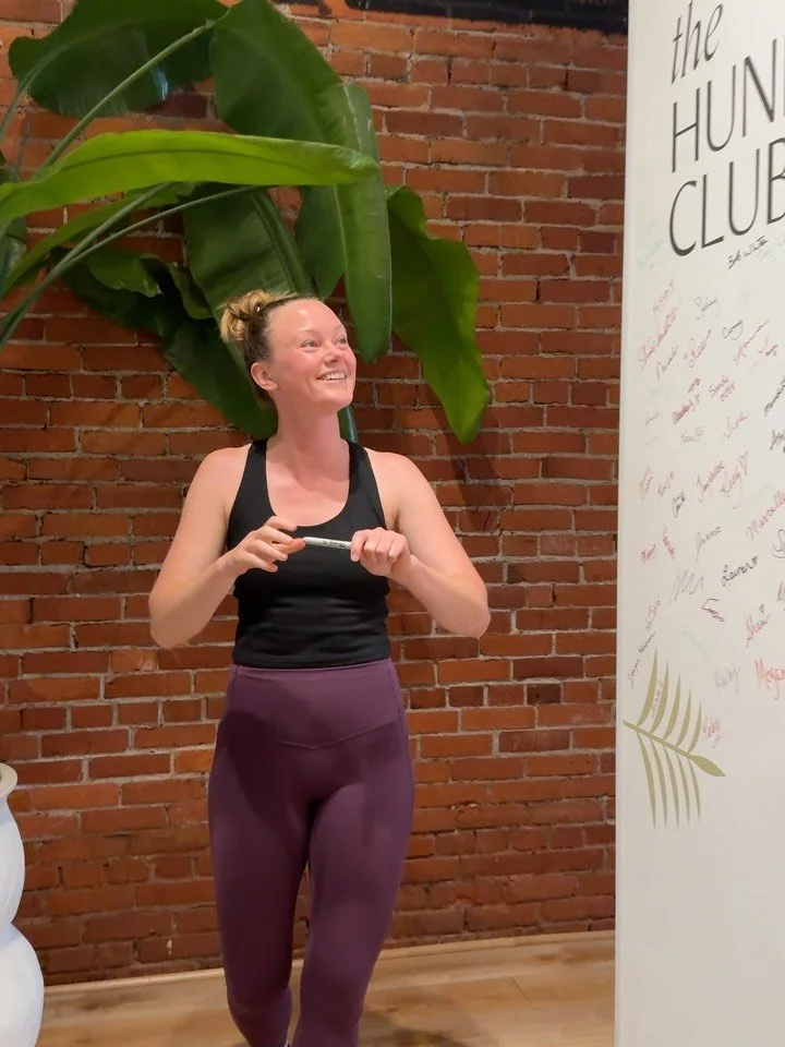 Welcome to the 100 Club, Cassie and Nina! 

100 classes is a milestone worth celebrating. Thank you both for being such a wonderful part of our studio and for continuing to show up for your Pilates practice.

Consistency is where so much of the progr