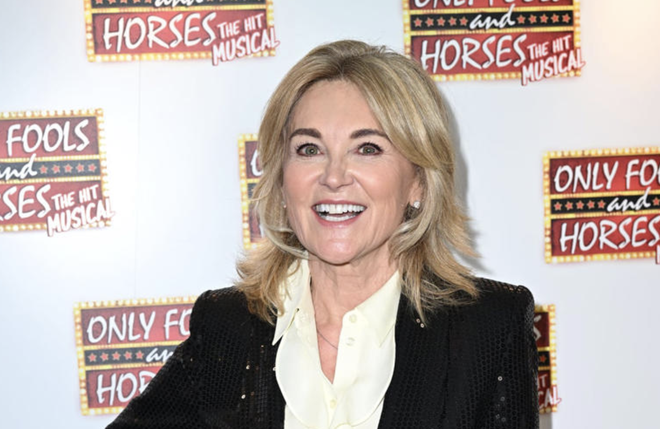 Anthea Turner receives gold Blue Peter badge 31 years after her final episode