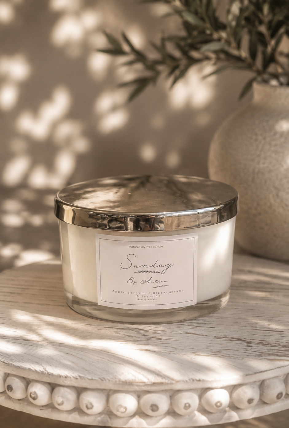 SUNDAY CANDLE 3 WICK - BACK IN STOCK
