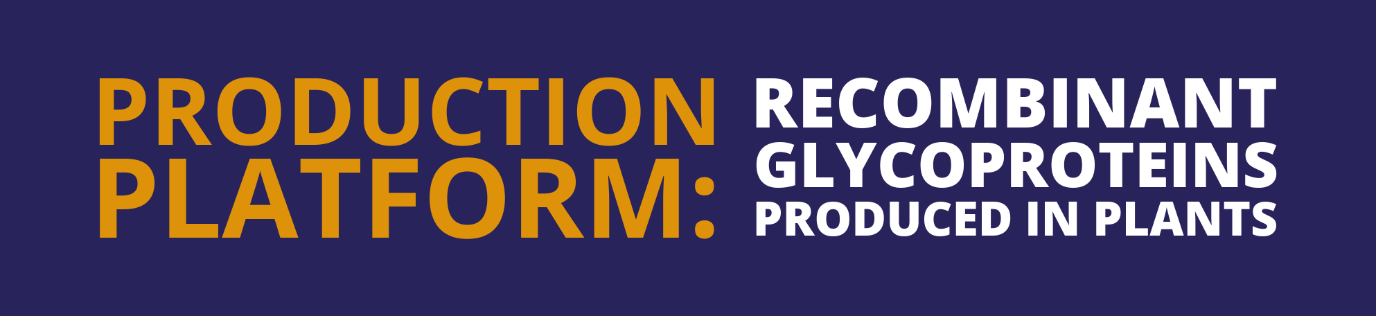 production platform: recombinant glycoproteins produced in plants