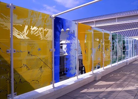 North Wales Cancer Treatment Centre glass balustrade