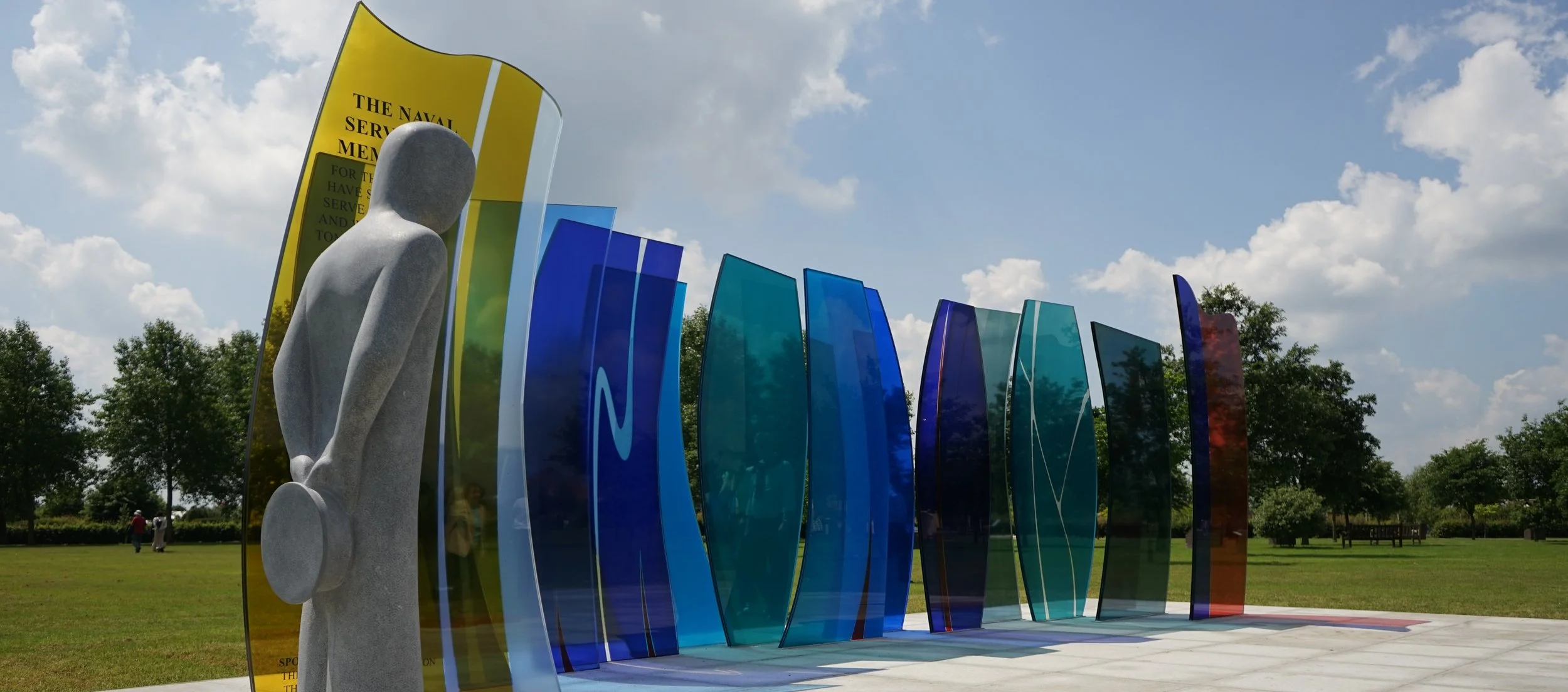 Royal Naval Glass and Stone Sculpture