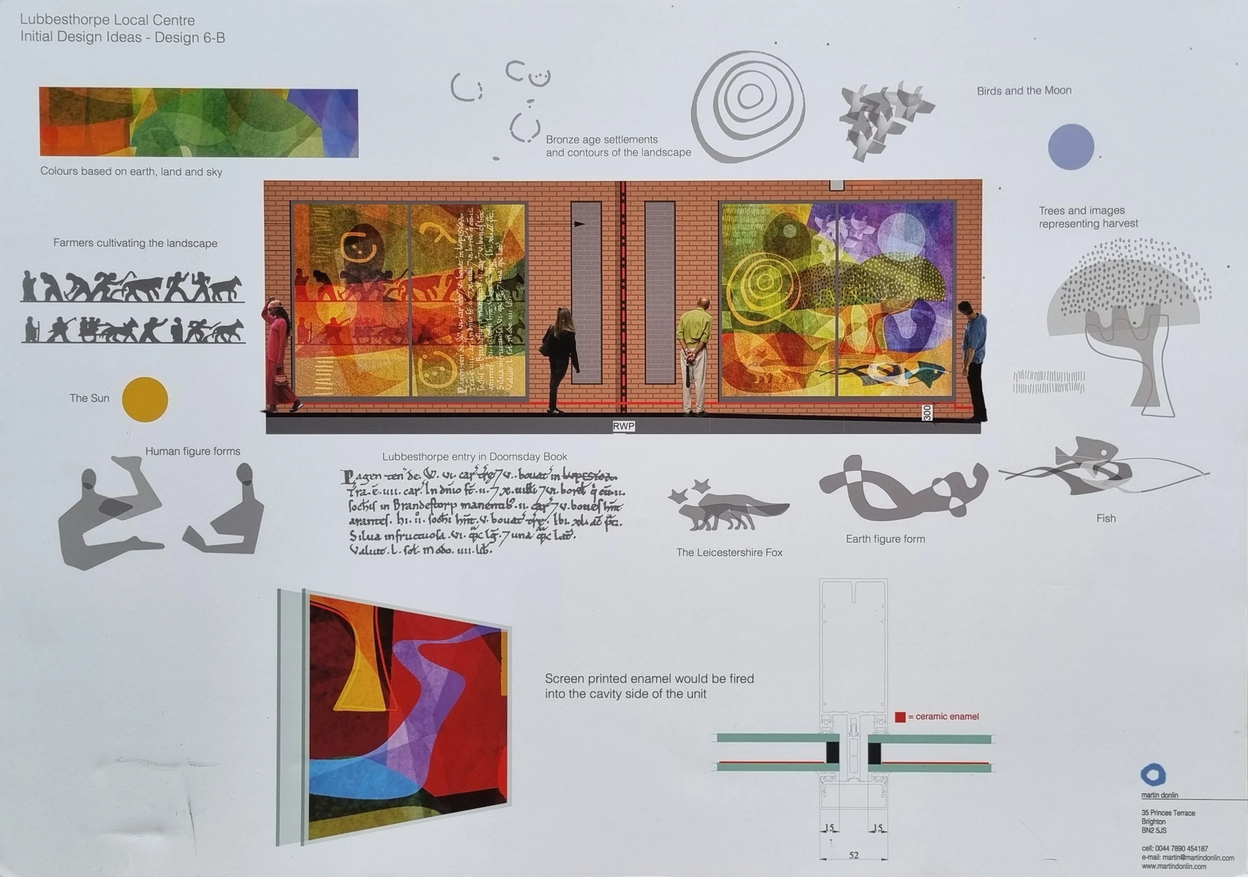 Sketchboard of Martin Donlin's Lubbesthorpe project