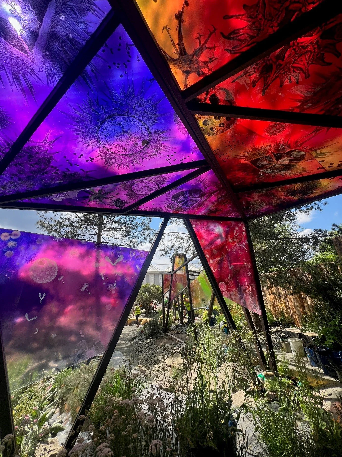 RHS Chelsea glass sculpture