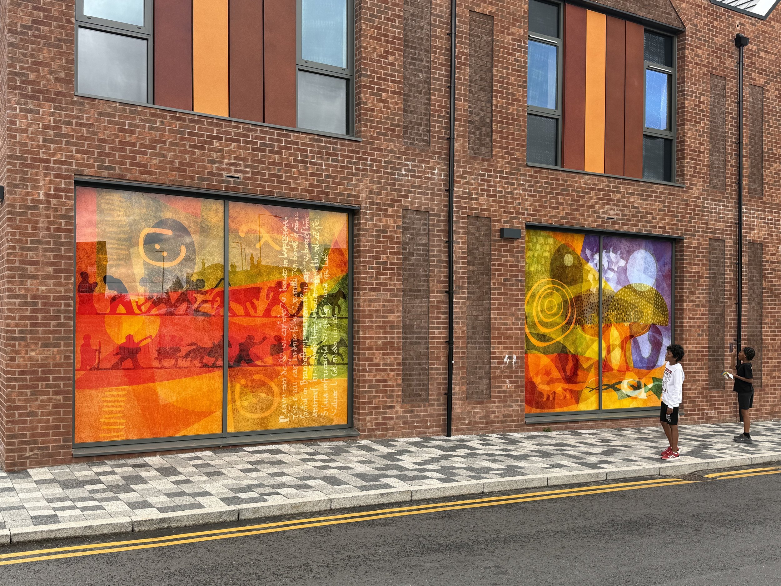 Martin Donlin's installed Lubbesthorpe panels