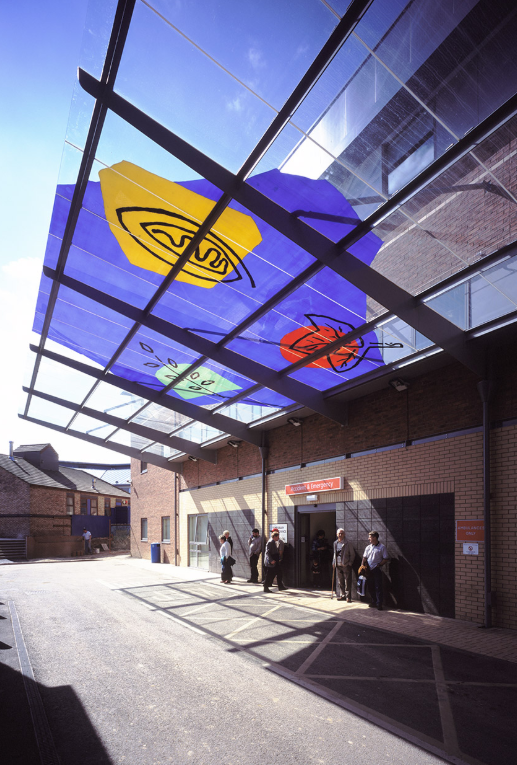Dryburn Hospital glass canopy