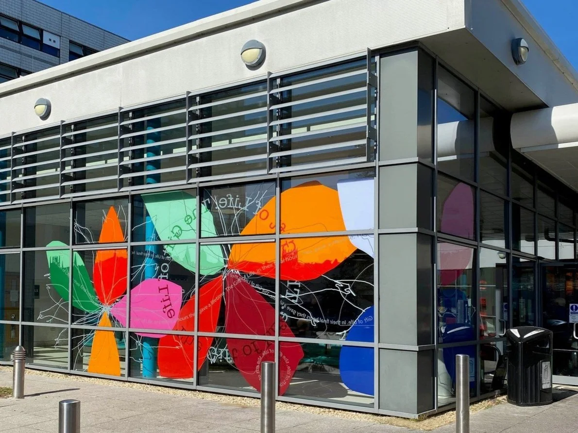 John Radcliffe Hospital coloured glass windows