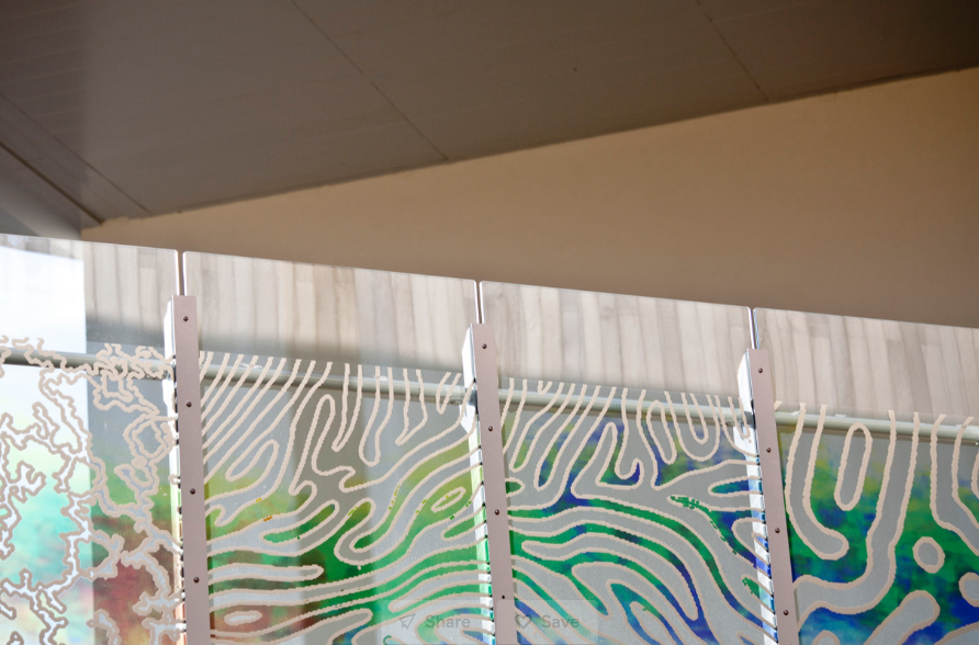 Cowbridge school glass balustrade