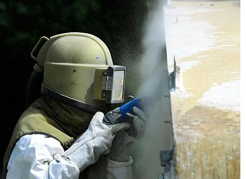 Glass sandblasting