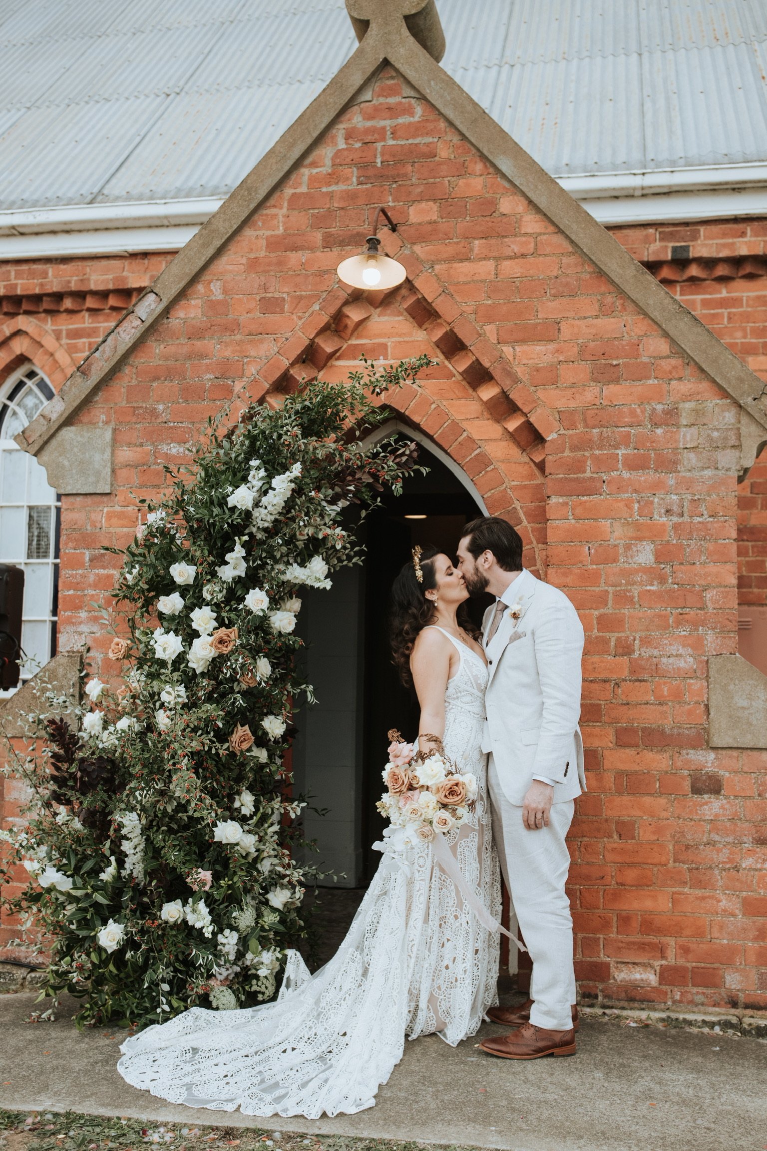 Bride and Groom | Wedding Flowers | Church Flowers