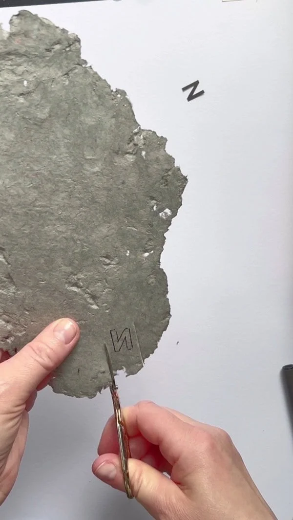 DIY Tutorial: How to Make Lightweight Concrete-Look Letters Using Paper ...