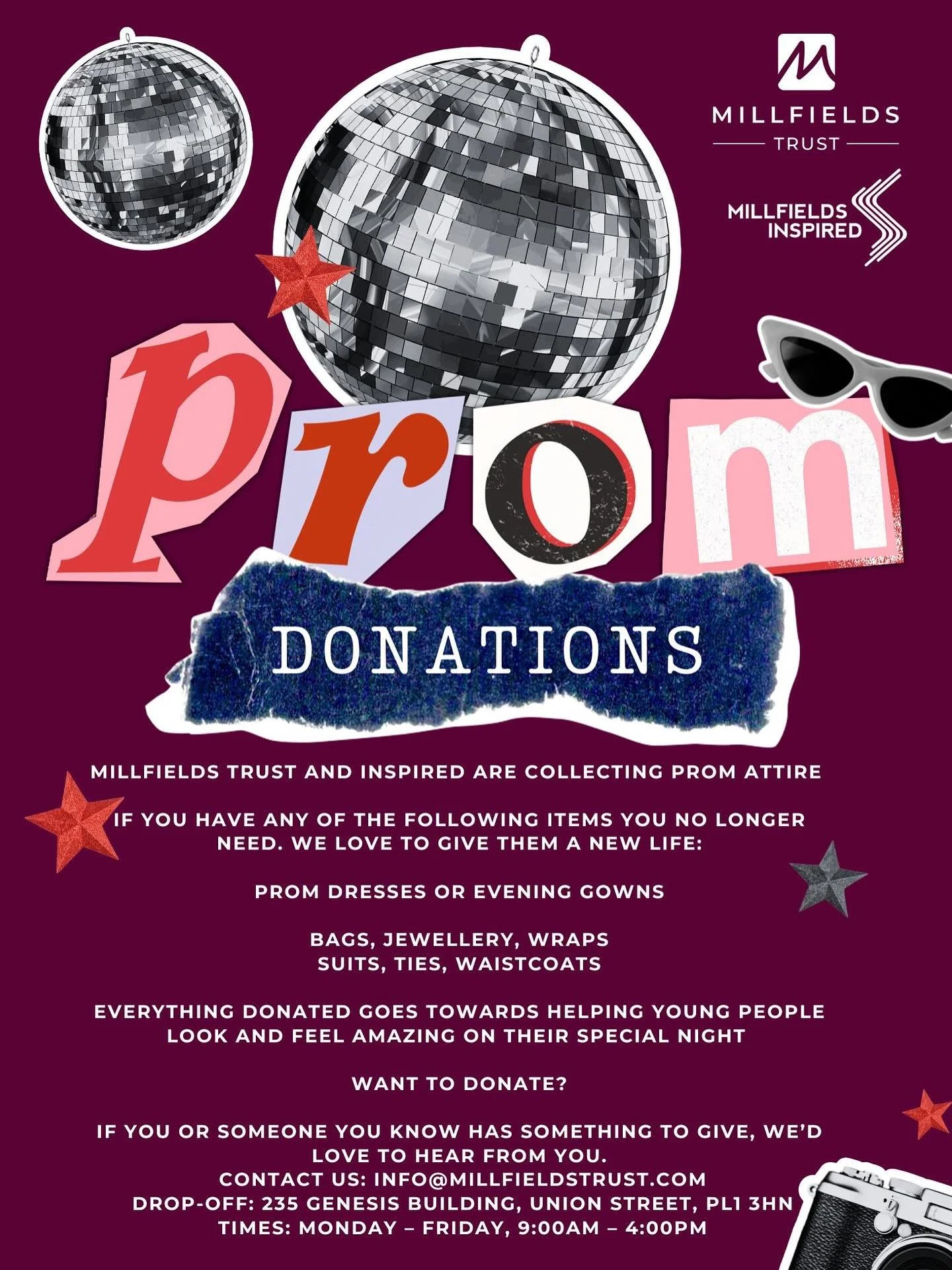 🌟 Prom Cellar is back soon! 🌟

We&rsquo;re so excited to reopen Prom Cellar, our community project by Millfields Trust and @millfields_inspired_ , helping make prom season accessible for everyone. 

We collect and share pre-loved prom attire, from 