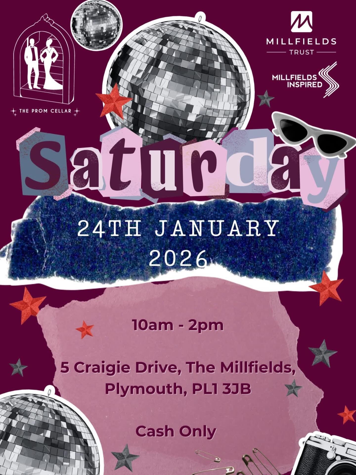 🎉 First Opening of the Year &ndash; Prom Cellar 🎉

We&rsquo;re back for 2026! ✨

📅 Saturday 24th January
🕙 10:00am &ndash; 2:00pm
📍 5 Craigie Drive, The Millfields, Plymouth, PL1 3JB
💵 Cash only

💫 Why we do it
We believe every Year 11 student