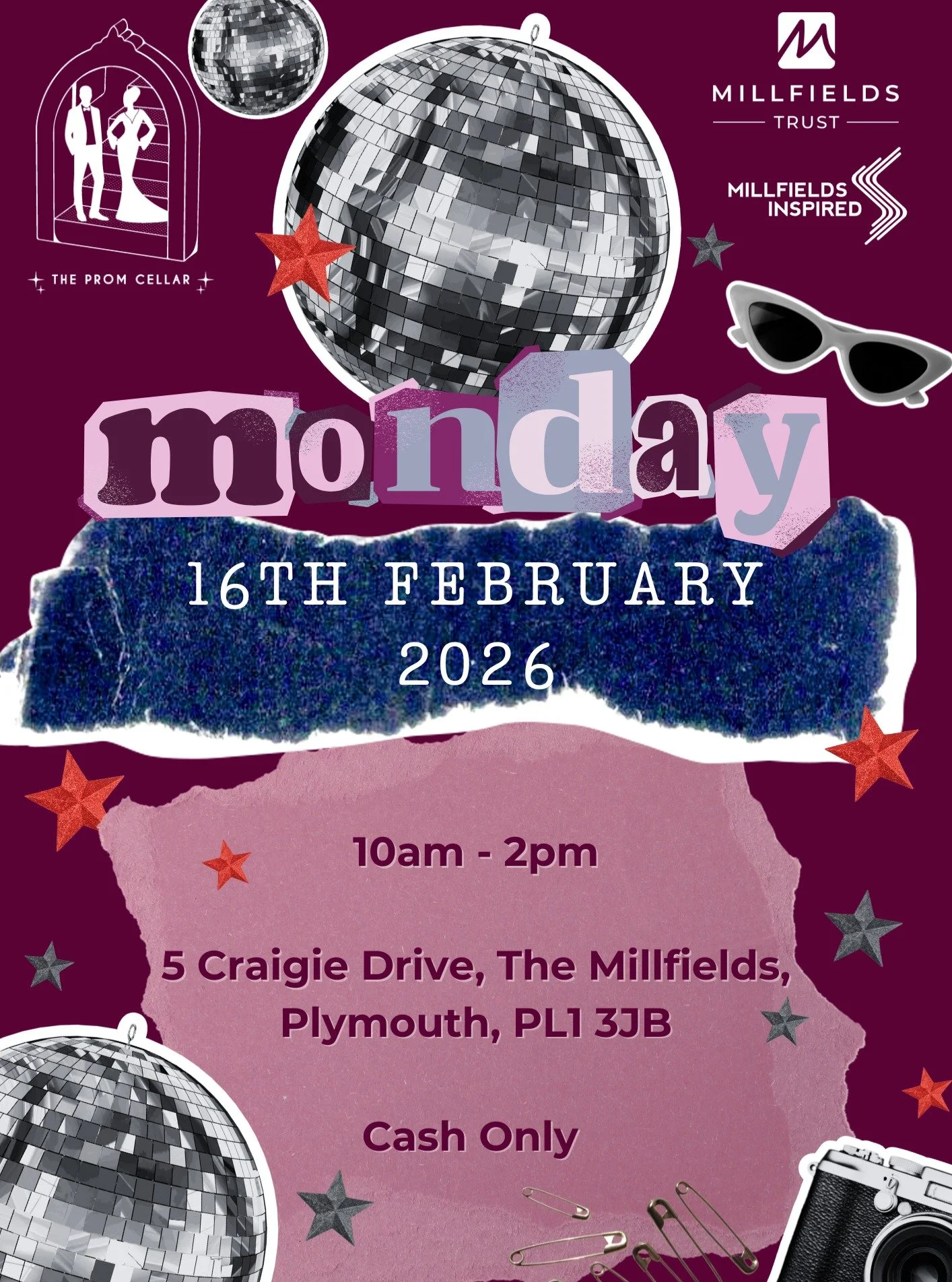 🎉 Prom Cellar is back! 🎉

We&rsquo;re reopening this half term and can&rsquo;t wait to welcome even more of you 💖

📅 Monday 16th February
🕙 10:00am &ndash; 2:00pm
📍 5 Craigie Drive, The Millfields, Plymouth, PL1 3JB
💵 Cash only

⚠️ Please note