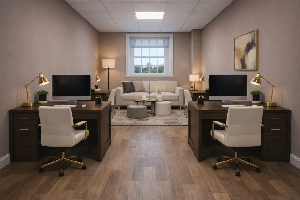 ✨ From empty space&hellip; to your next office. ✨

We know one of the biggest challenges when viewing an empty unit is imagining what it could become, so we&rsquo;ve reimagined Office 15 at Creykes Court to help bring it to life.

➡️ Picture your tea
