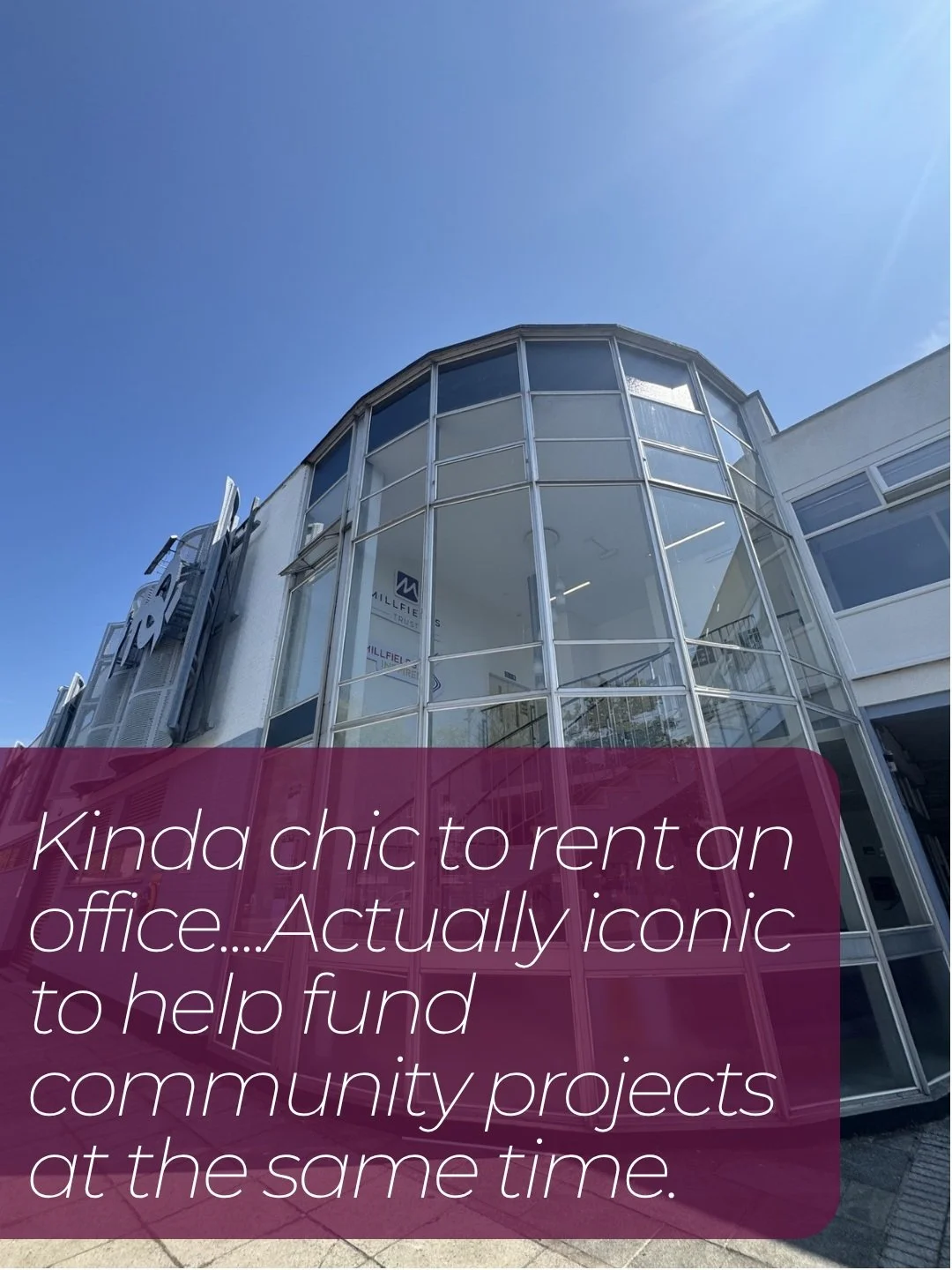 Kinda chic to be a landlord.
 Actually iconic to be a social enterprise.🌟

Actually iconic? Doing all of that while helping create opportunities, support communities and reinvest in Plymouth. 

At Millfields Trust, we're more than just workspaces. W