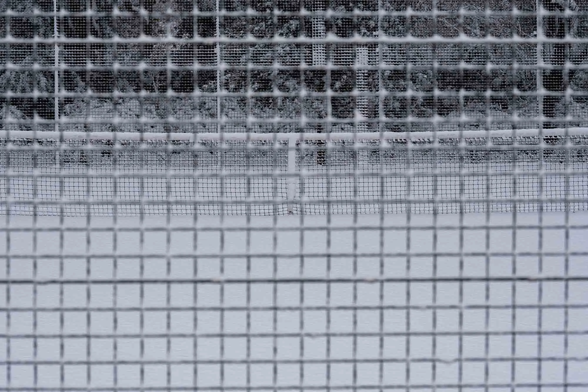 Grids in the Snow. Victoria Park, London