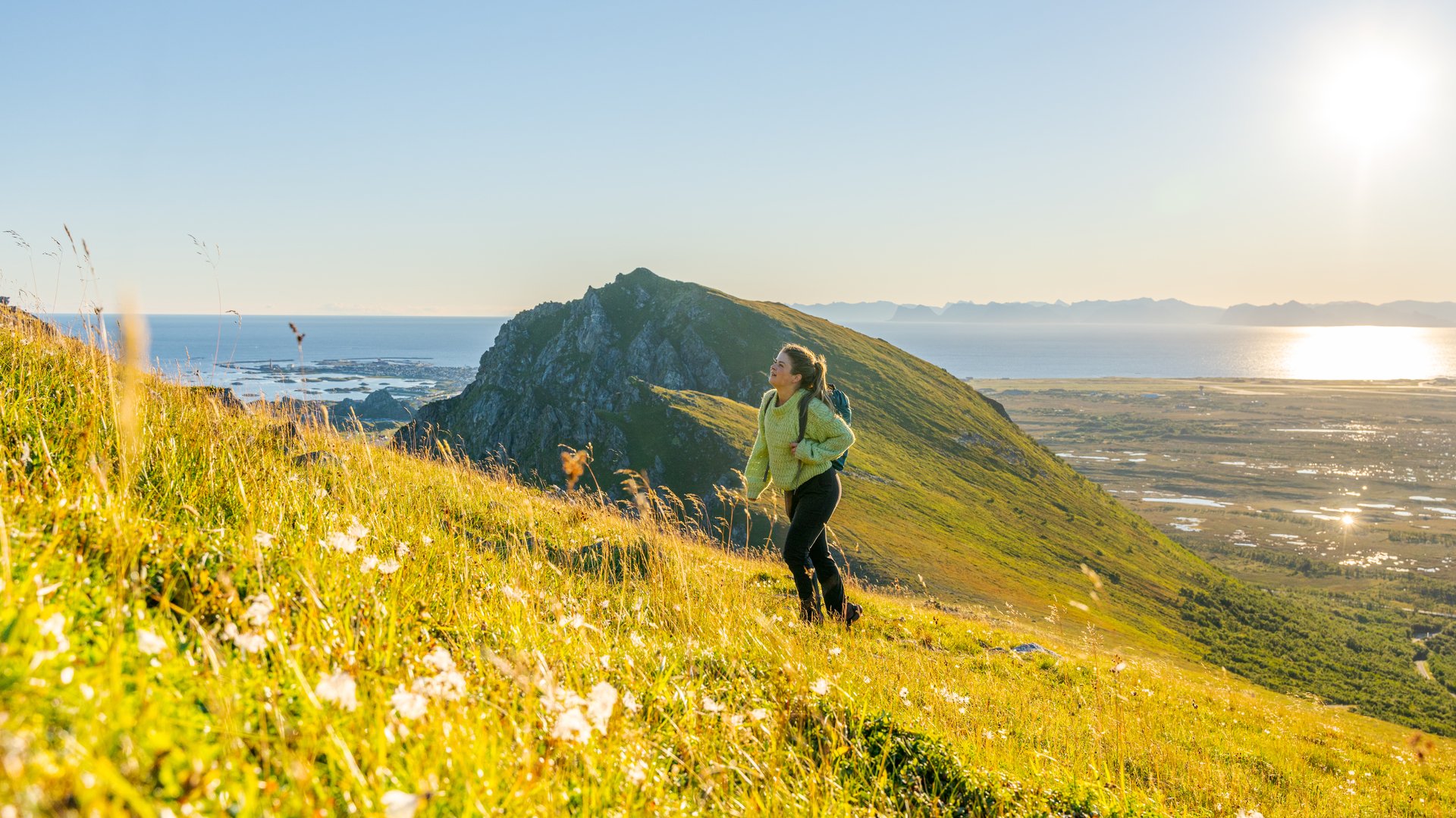 Hiking on Andøya - Røyken with views to Andenes_Fredrik Ahlsen_Visitnorway.com.jpg