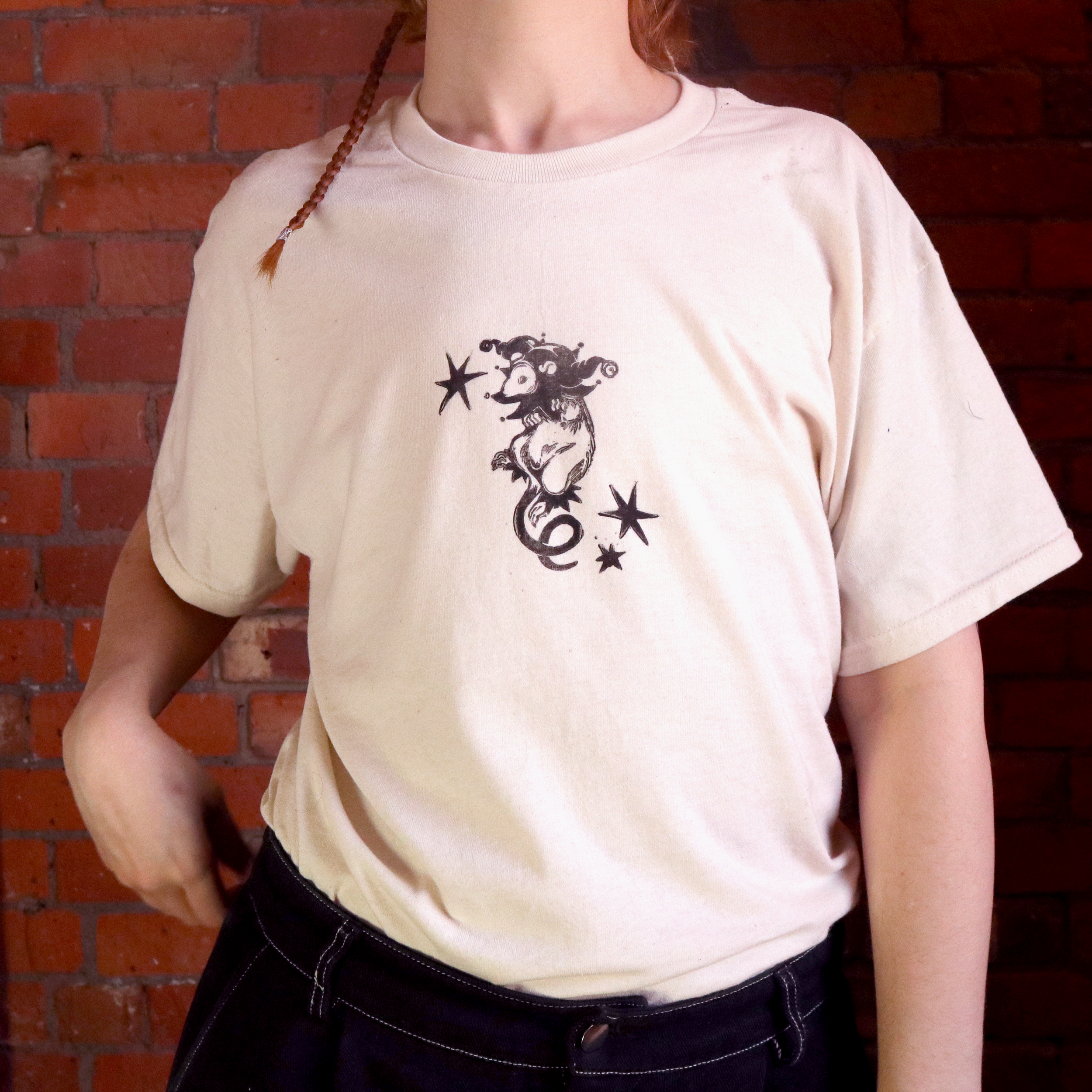 Rat Jester || Lino Print T-Shirt