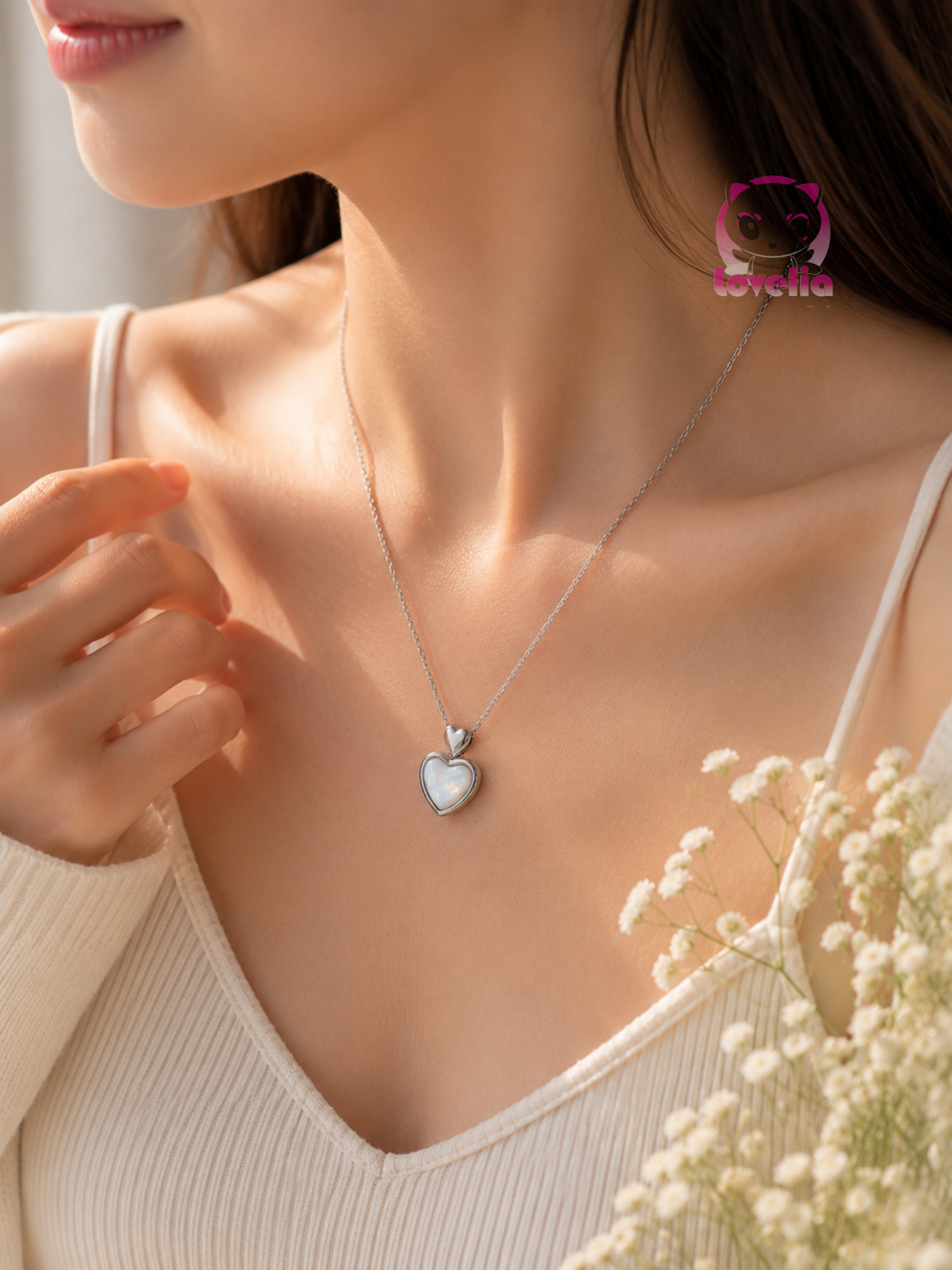 Chanted Heart Aura Necklace