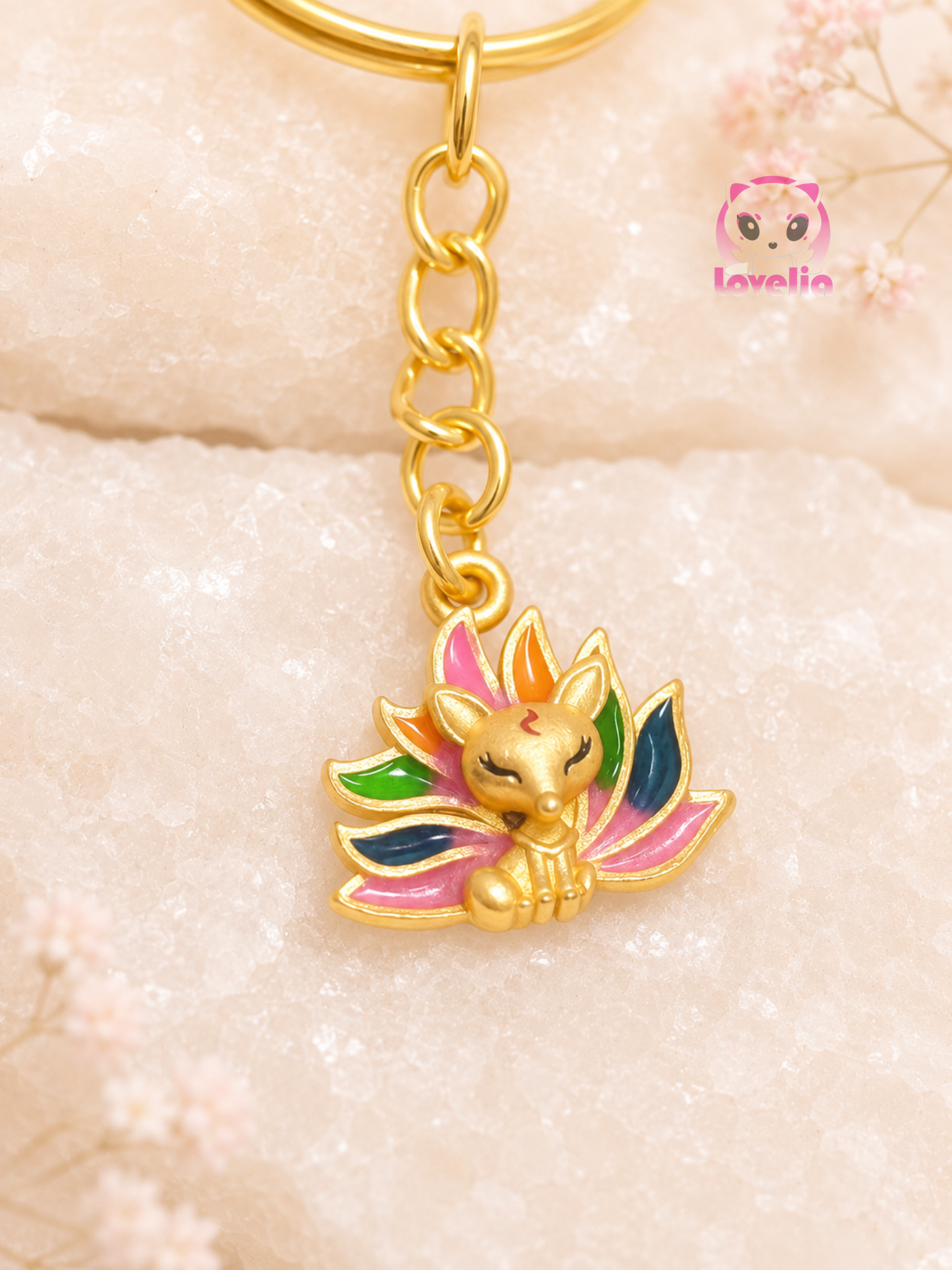 AJ PraKong Nine Tail Fox Aura Keychain
