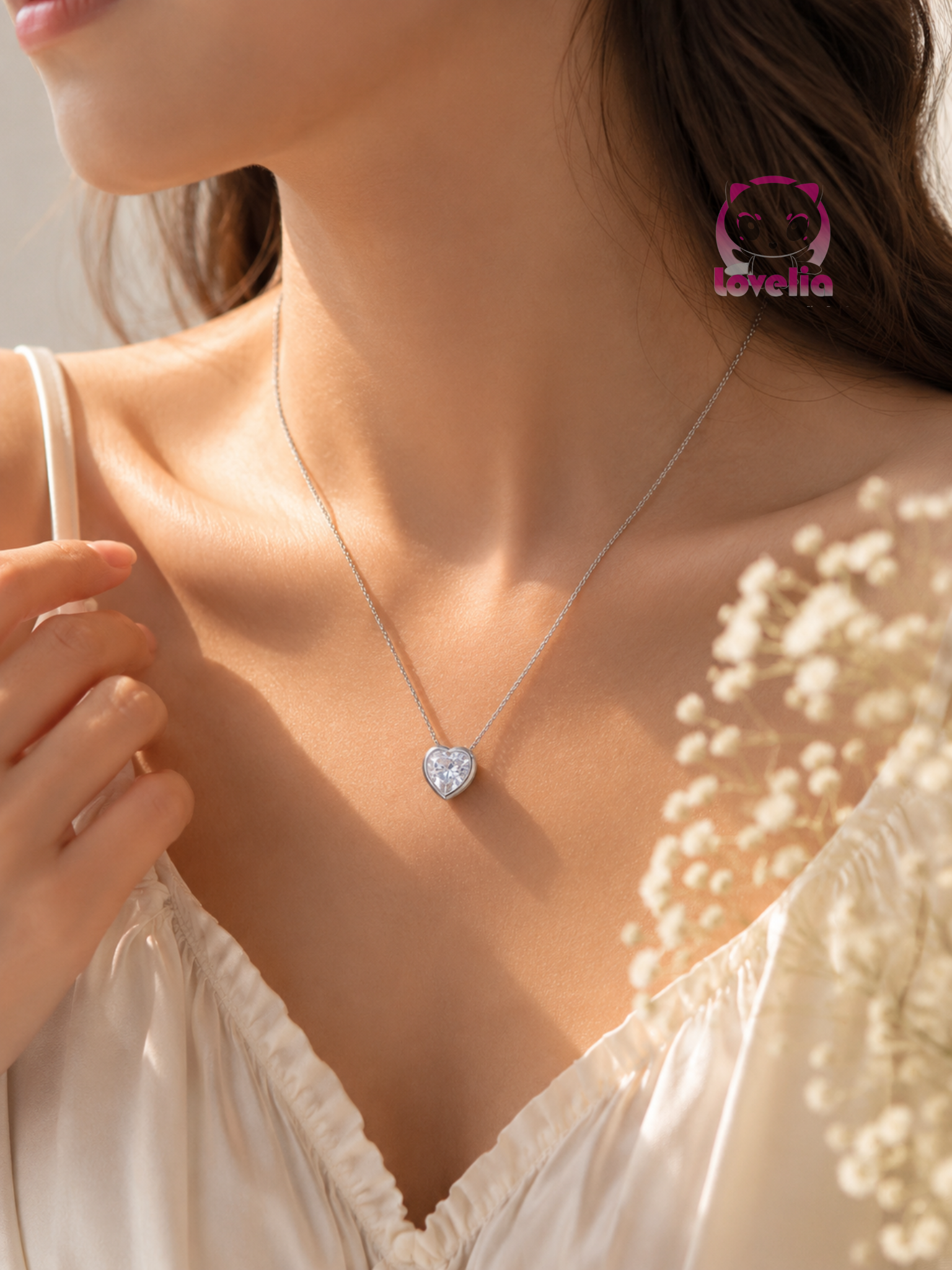 Chanted Love Blessing Heart Necklace