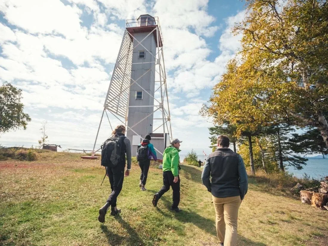 Lighthouse trail route