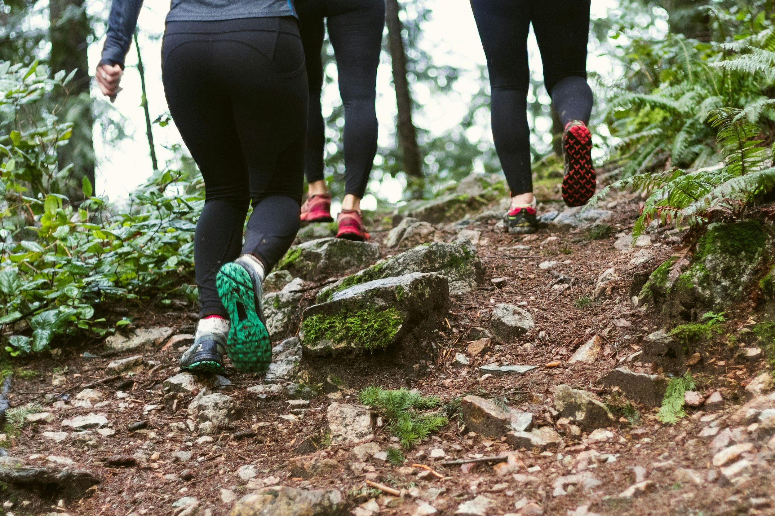 Fall women's hiking