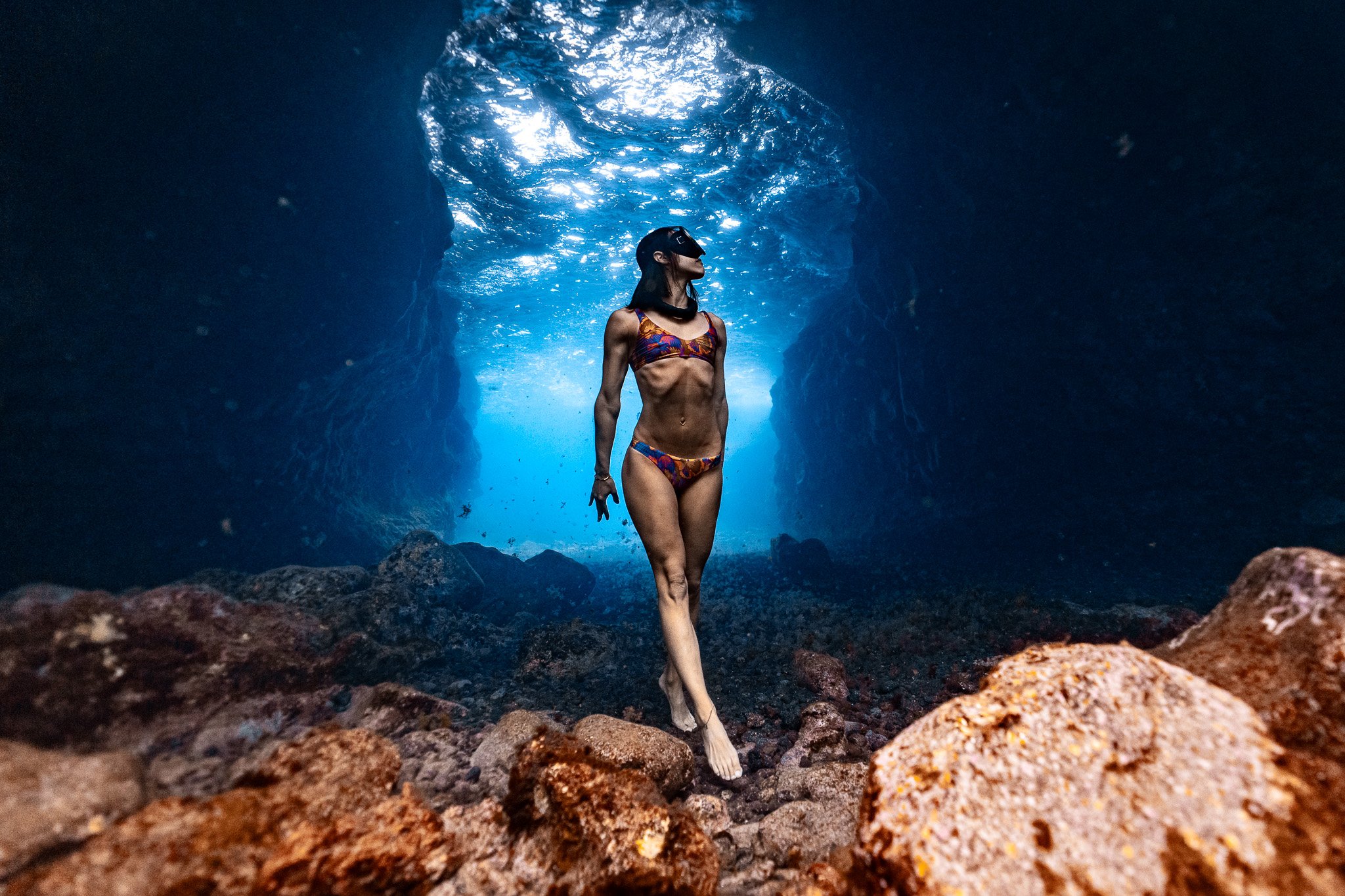 Julie in the underwater world