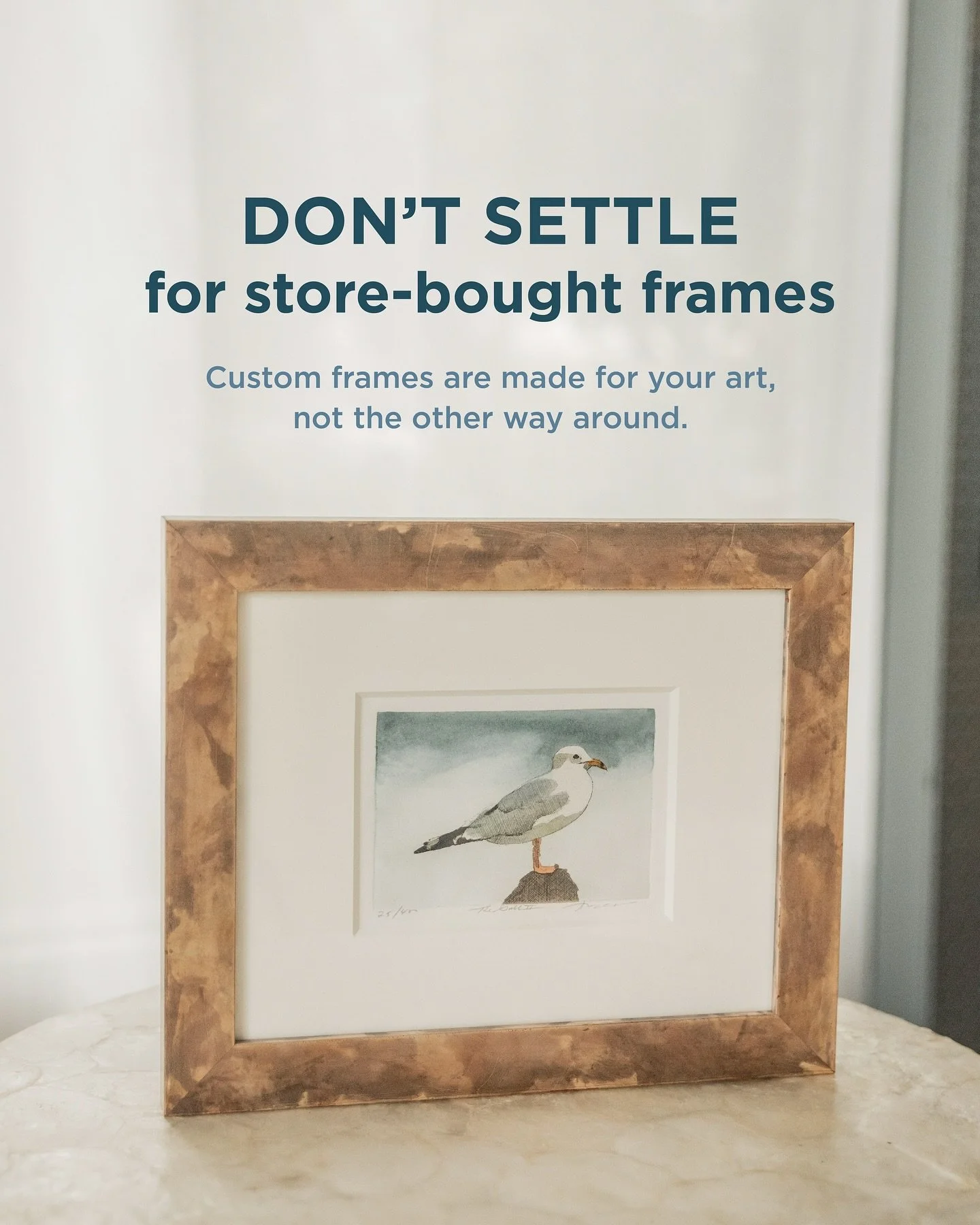 A frame should do more than surround your art&mdash;it should protect it, elevate it, and tell a story.

At The Frame Shoppe, every detail matters. From craftsmanship at the workbench, to thoughtful design choices, to preservation with museum-quality