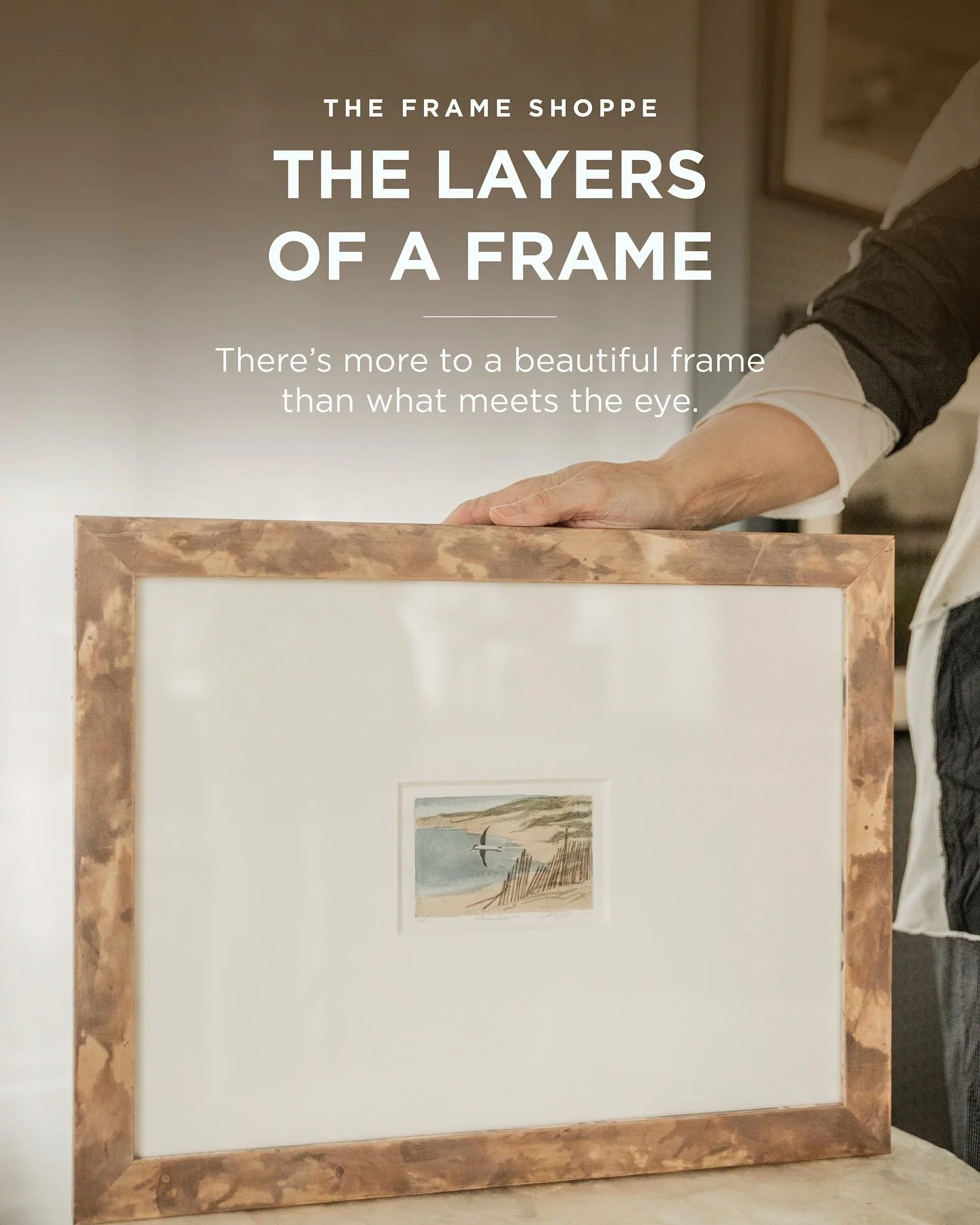 There&rsquo;s more to framing than meets the eye.

Every design we create is built layer by layer, combining craftsmanship, preservation, and design to protect what matters most.

At The Frame Shoppe, each detail is intentional, from the mat to the m