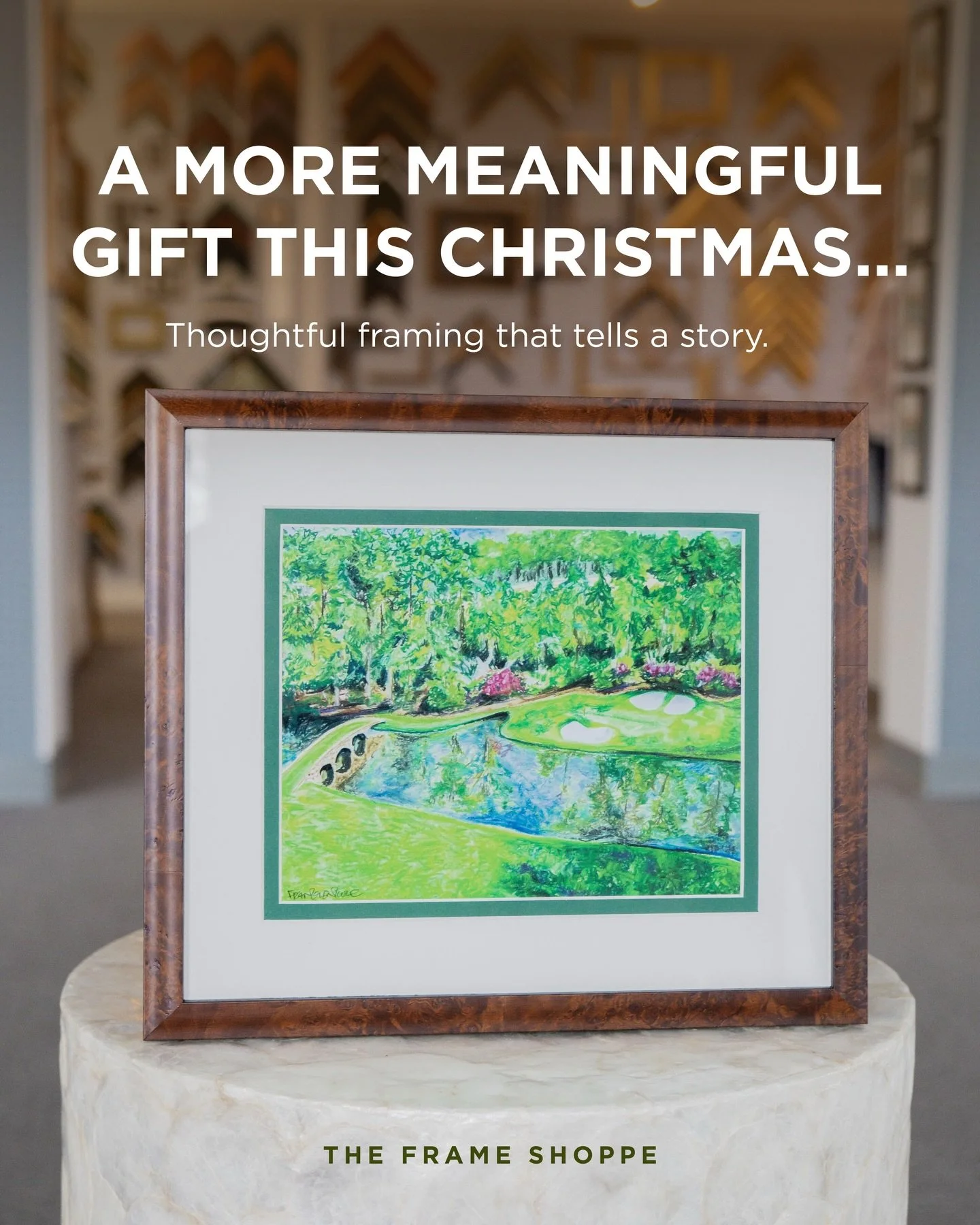 This season, give something with heart behind it.
From fine art to family keepsakes, custom framing transforms the pieces you love into gifts that last.

Whether it&rsquo;s a new painting or a memory you&rsquo;ve held onto for years, we&rsquo;ll help