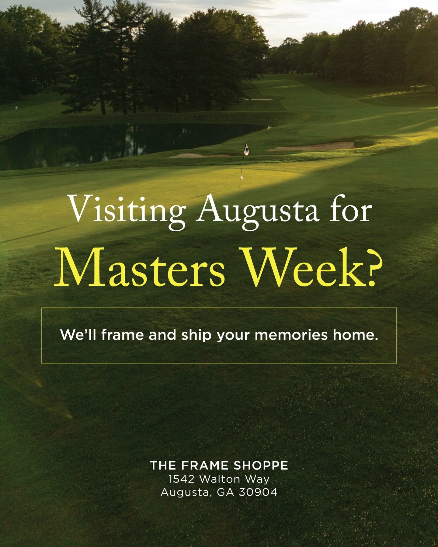 Masters Week is almost here, and it is one of our favorite times of the year in Augusta.

Visitors from all over the world come to experience the tournament and many leave with special keepsakes like badges, flags, programs, photos, and other memorab