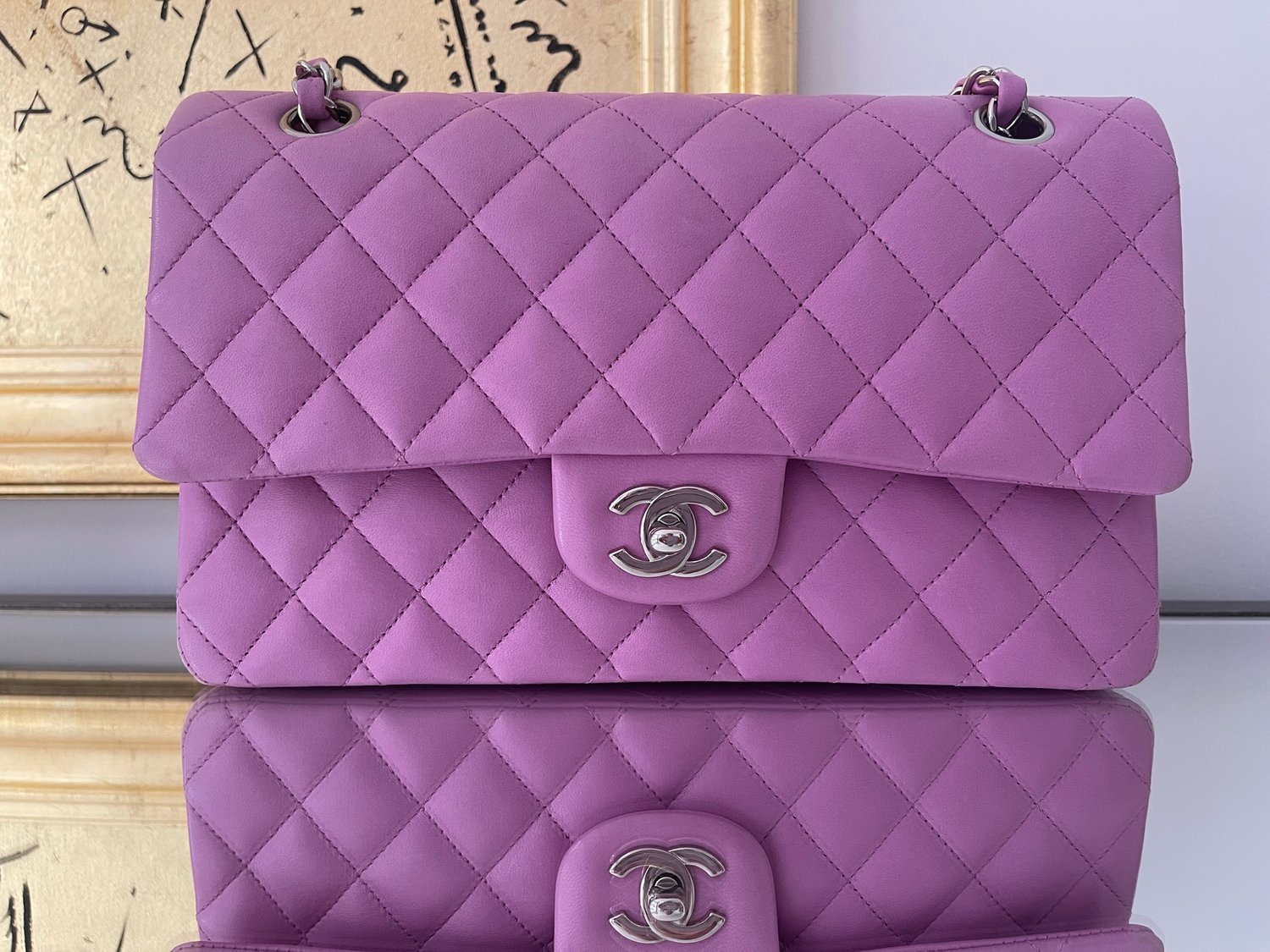 Medium Chanel Classic Lilac Double Flap — Classics and Kellys