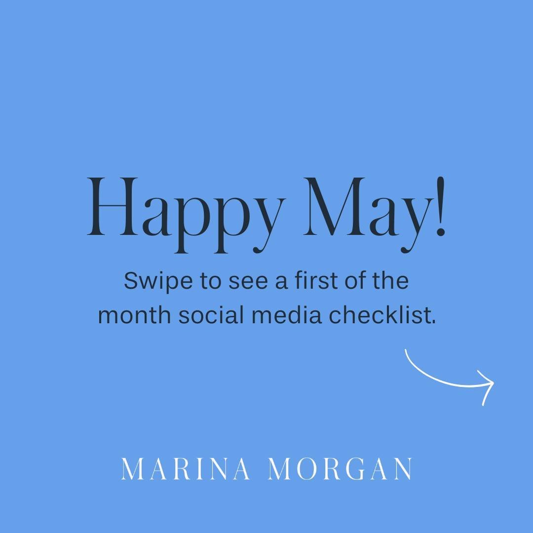 Happy May! 🎉 Where has the year gone? We can't believe May (and our busy season!) is already here. 

Swipe to see a social media checklist to help you get ready for the month ahead. From checking your analytics to setting your goals for the month, h