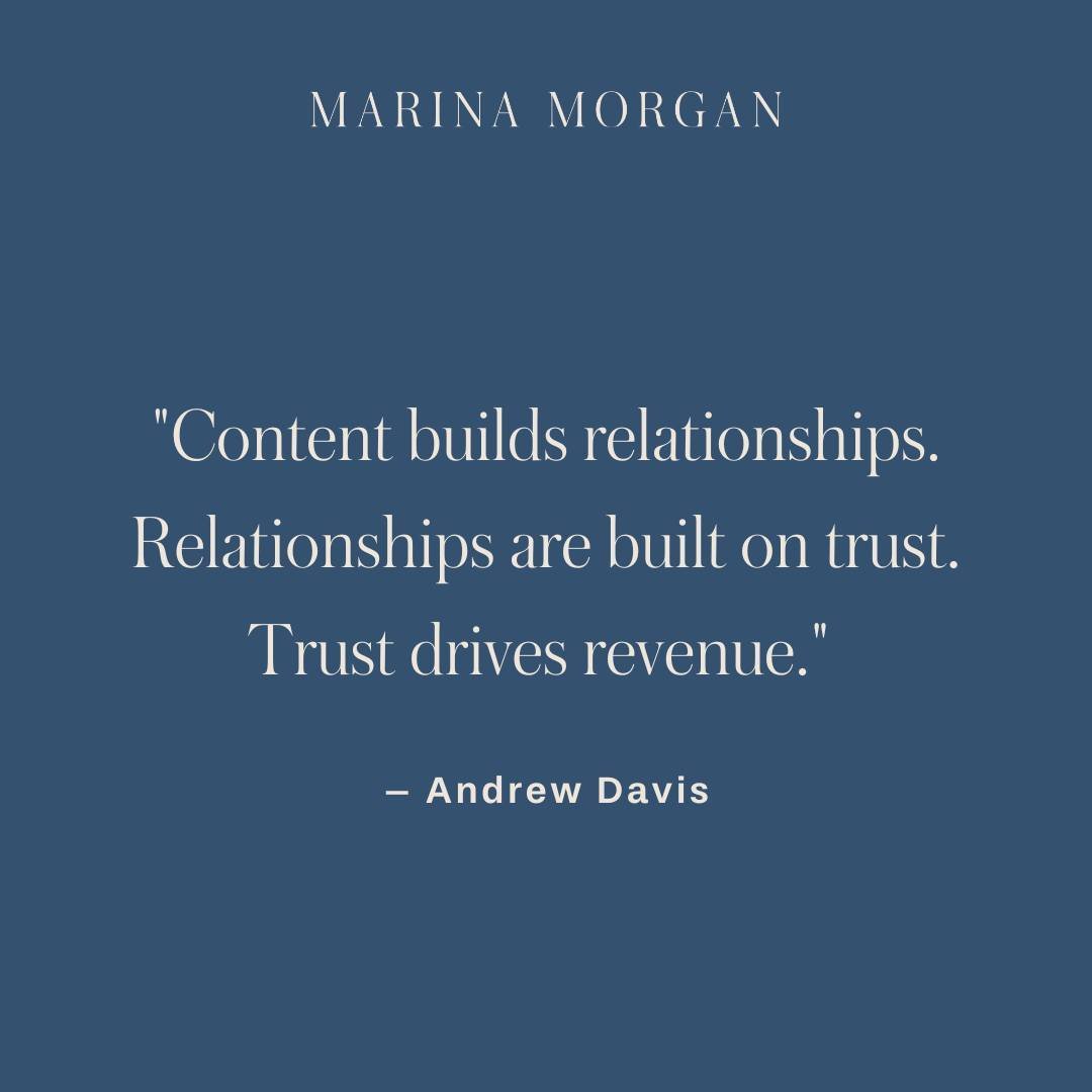 Content! 👏  Content! 👏 Content! 👏

We've said it before, and we will say it again: Your content is key when it comes to your success online. 🔑📈

When creating your content, you must focus on the relationships you will build with consumers not th